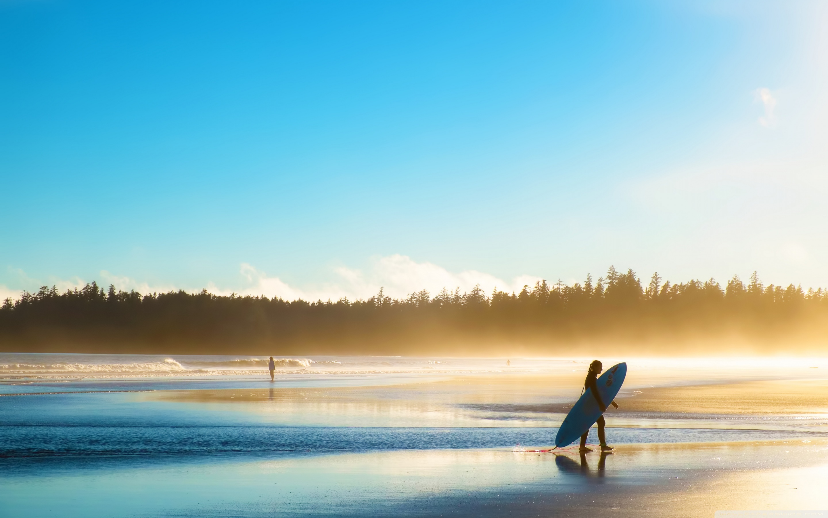 Surfing: Ocean shores water and underwater sports discipline, Outdoor vacation activity. 2880x1800 HD Wallpaper.