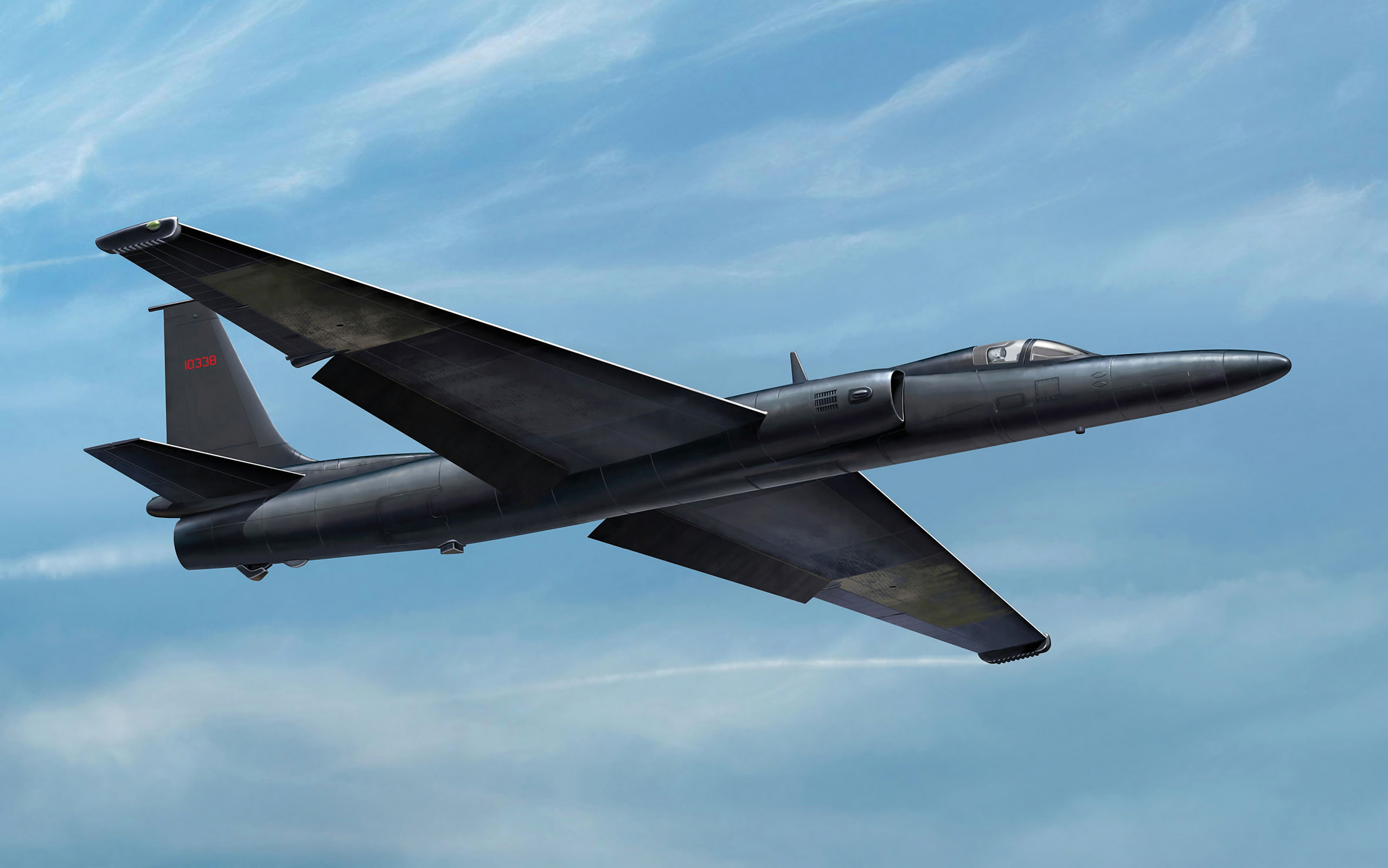 Lockheed U-2, Art plane, Jet aircraft, Military wallpaper, 2560x1600 HD Desktop