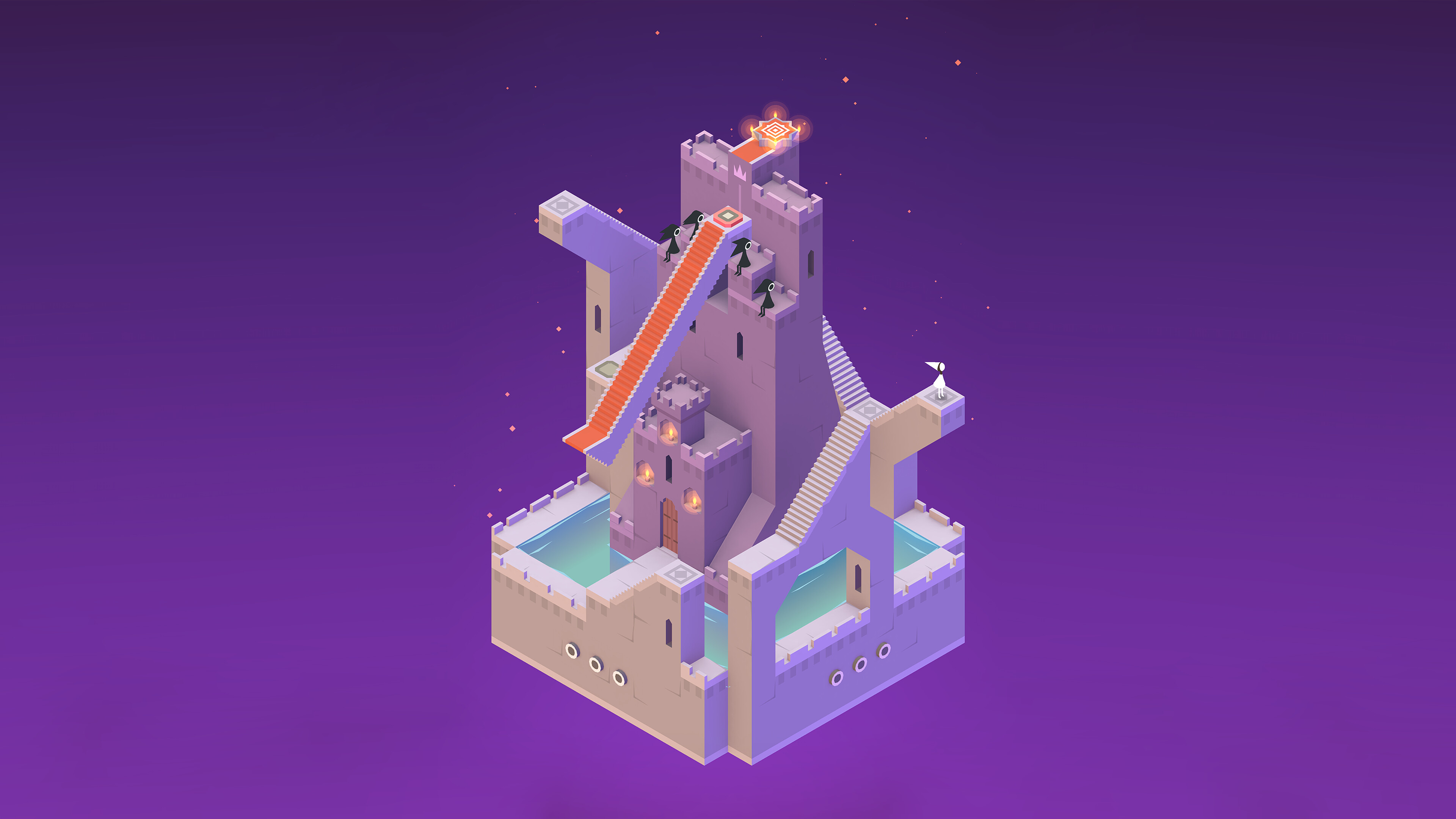 Monument Valley: An indie puzzle game developed and published by Ustwo Games. 3840x2160 4K Background.