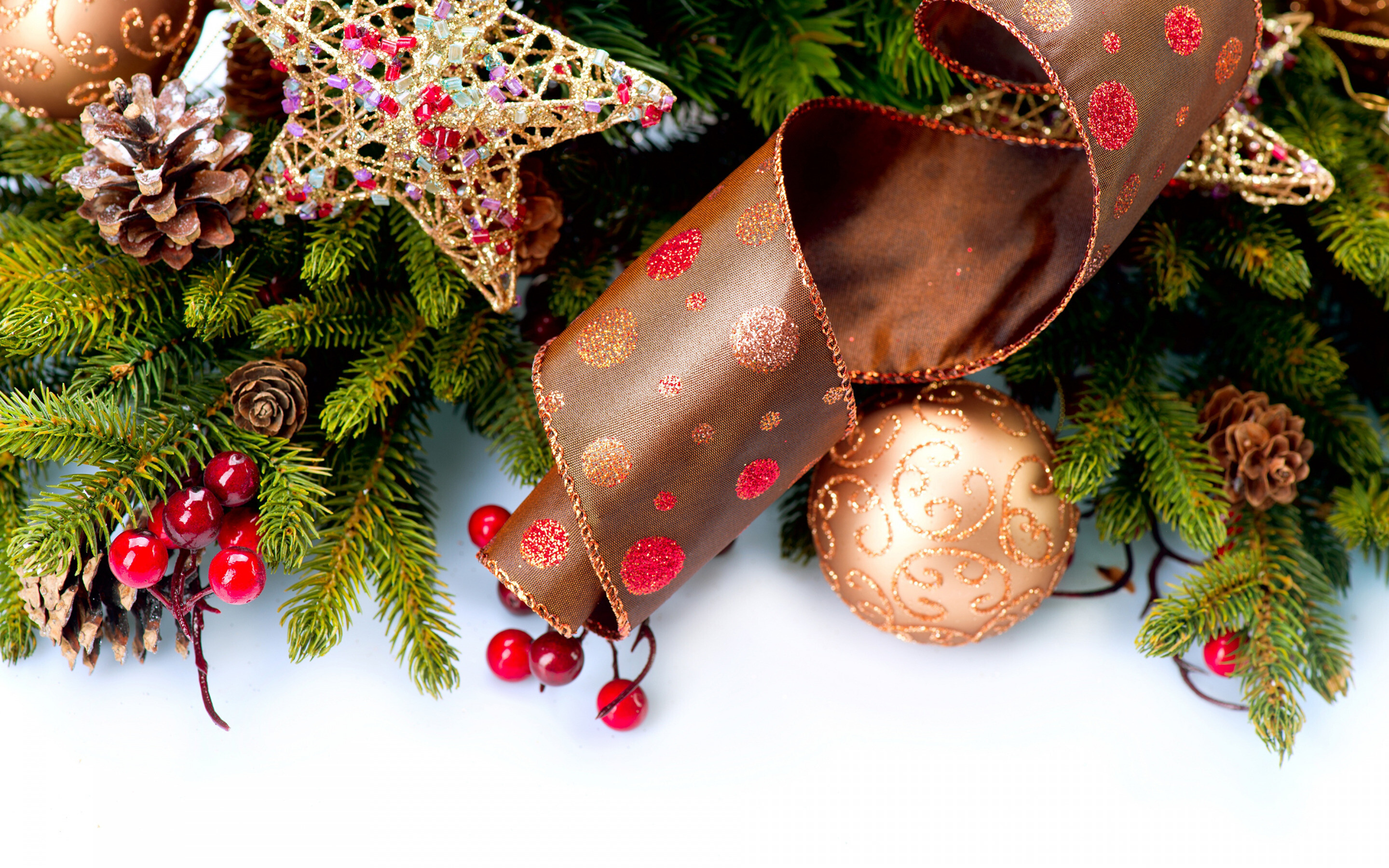 Decorations: Christmas ornament, Things to adorn, Celebration. 2880x1800 HD Wallpaper.
