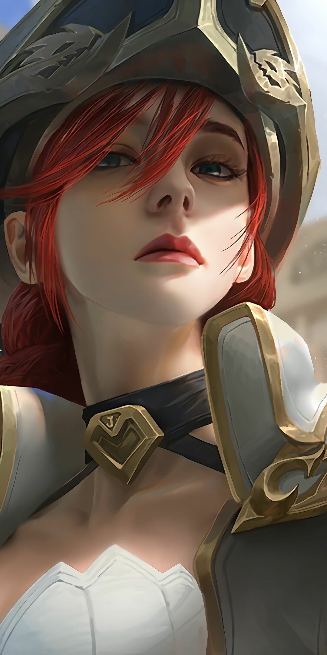League of Legends, Miss Fortune beauty, League of Legends characters, Dynamic illustrations, 1080x2160 HD Phone