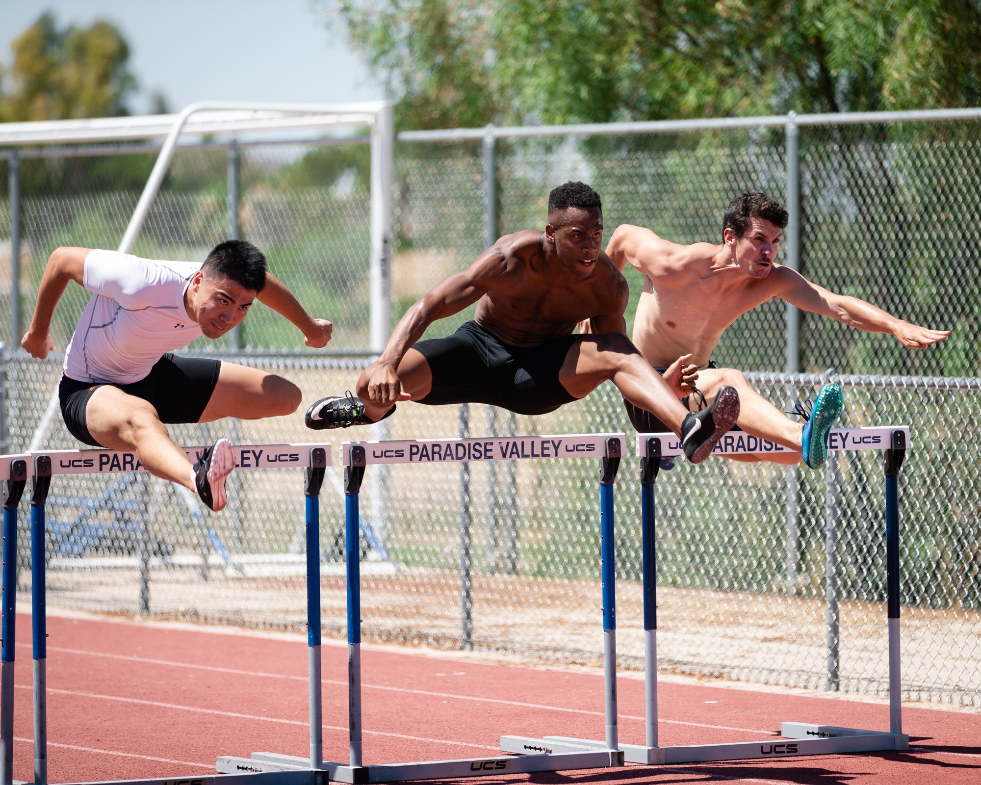 Hurdling: Running competition, Sprint races with hurdles, Track and field athletics, ALTIS, Trail running events, Trail races in scenic places. 2000x1600 HD Background.
