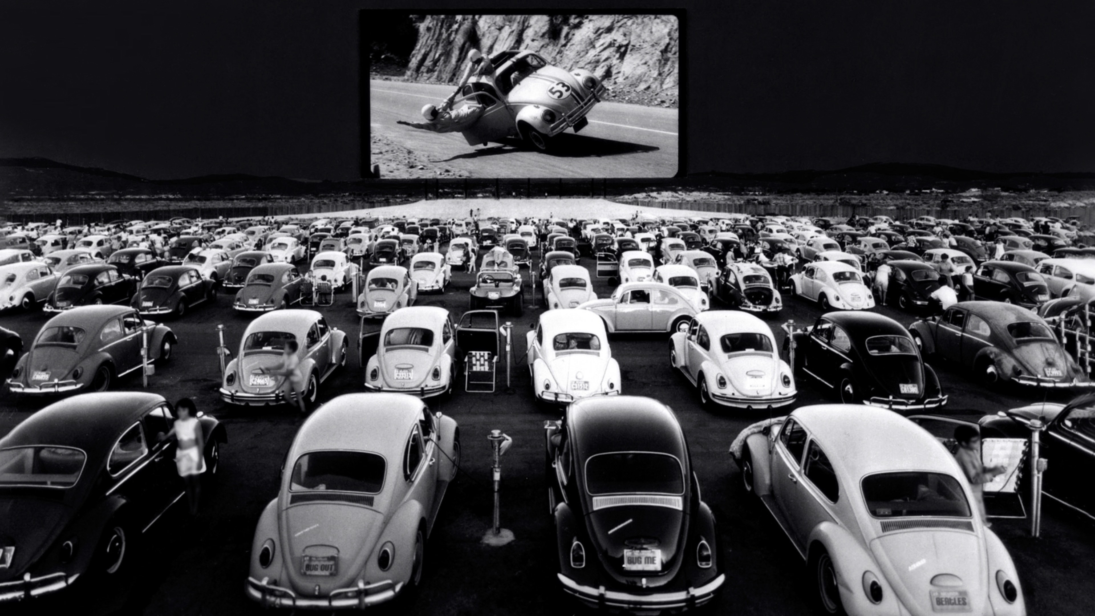 Herbie movies, Bug in at the drive in, HD wallpaper, 3840x2160 4K Desktop