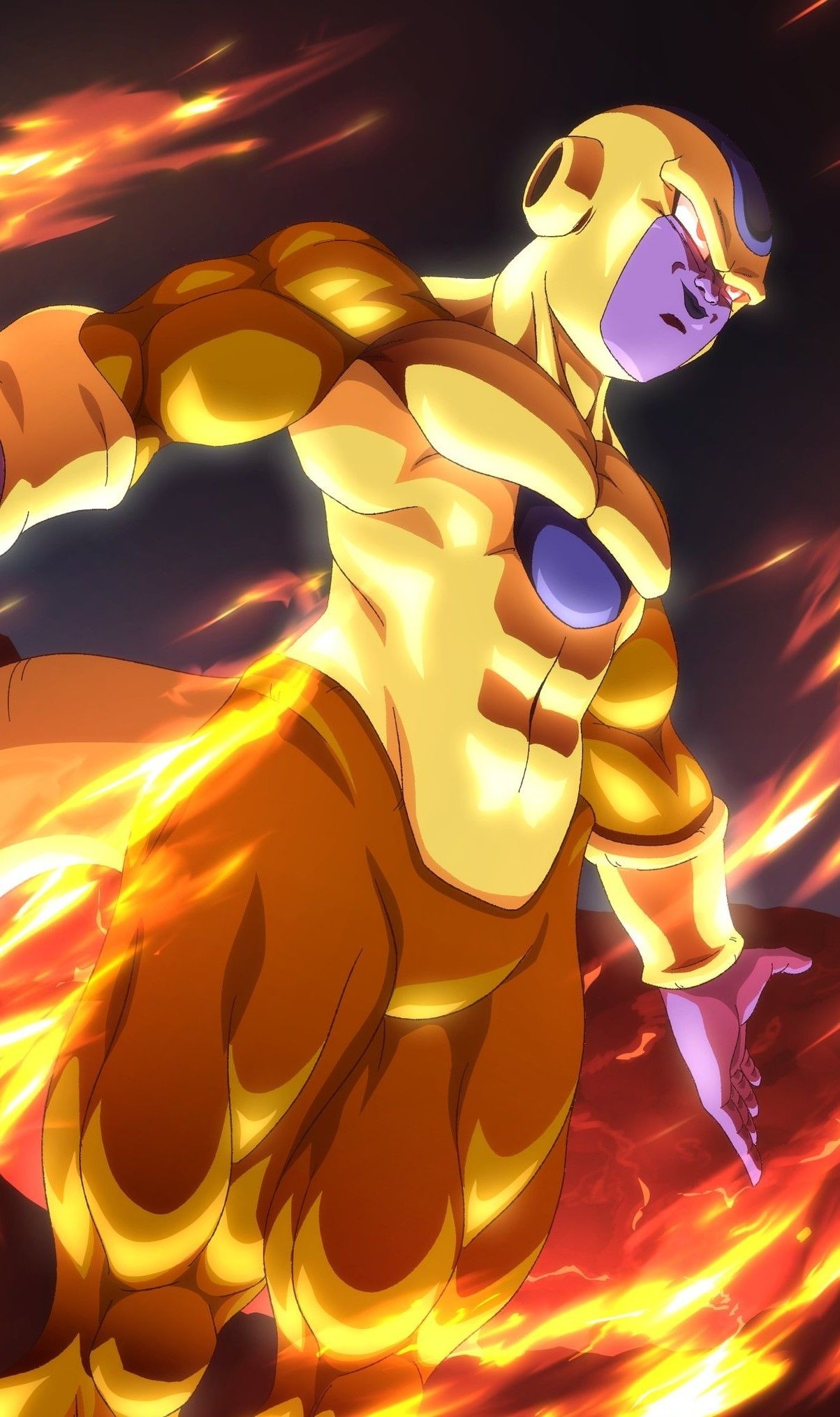 Golden Frieza: Fighting type in action, Dragon Ball Xenoverse role-playing video game, Evolution, 200 HP. 1210x2030 HD Background.