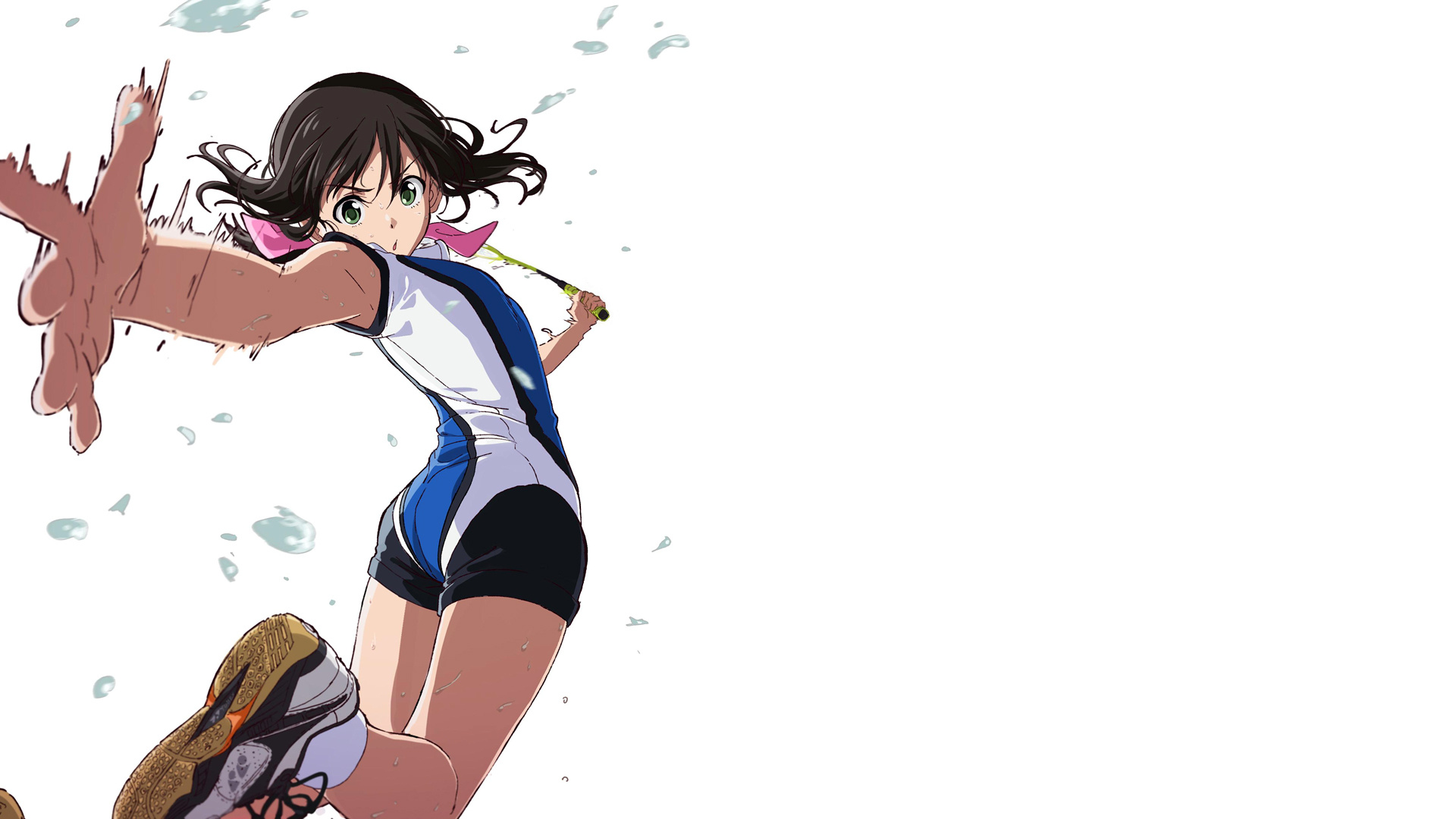 Hanebado anime, Intense badminton matches, Powerful athletes, Competitive spirit, 1920x1080 Full HD Desktop