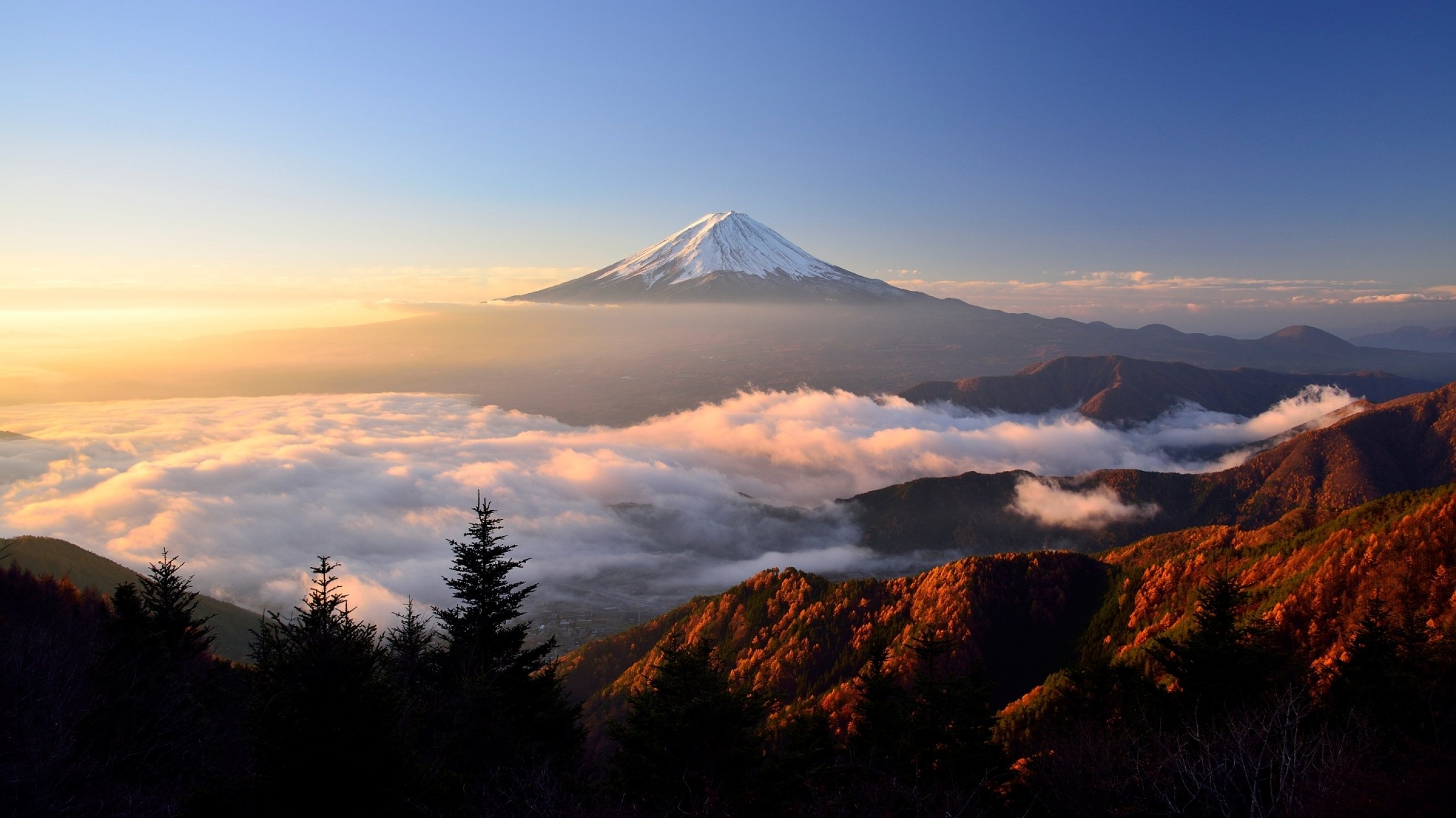 Mount Fuji HD nature, 4k wallpapers, Images, Backgrounds, 2560x1440 HD Desktop