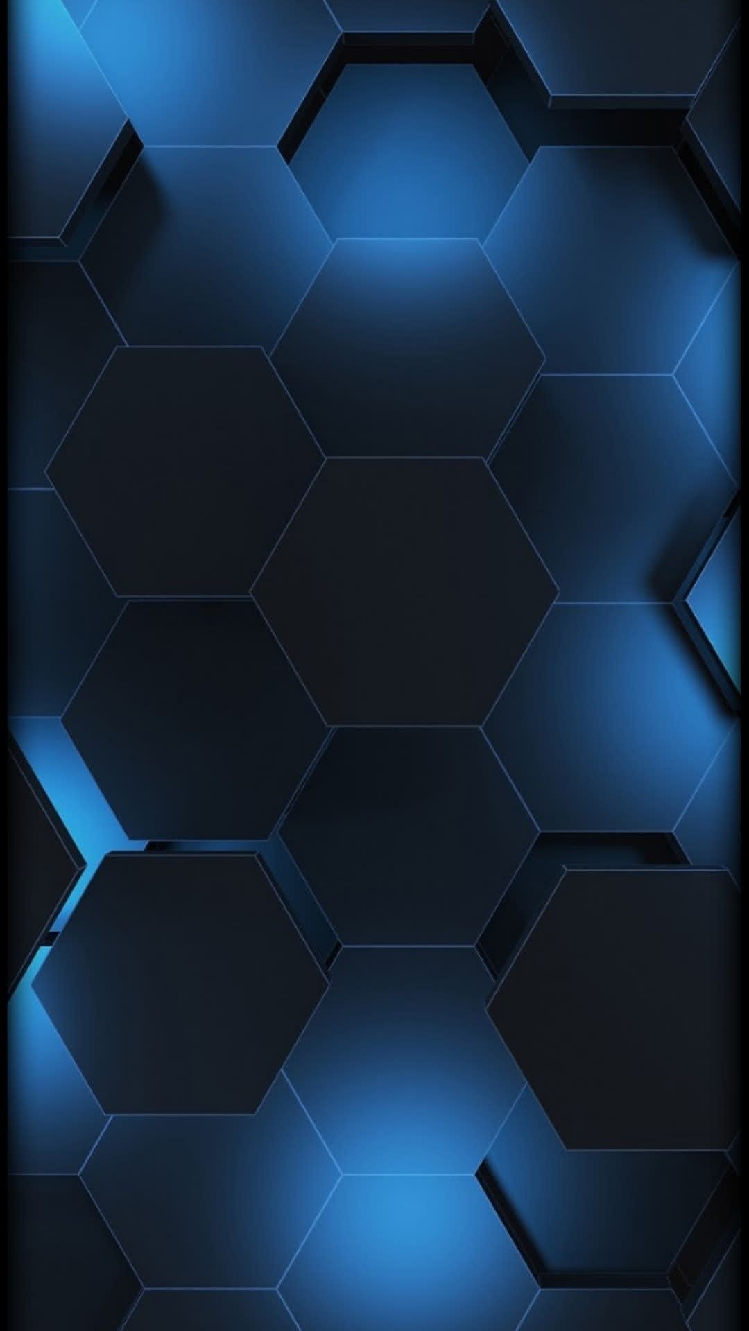 Honeycomb, Blue wallpapers, Geometric pattern, Abstract backgrounds, 1080x1920 Full HD Phone