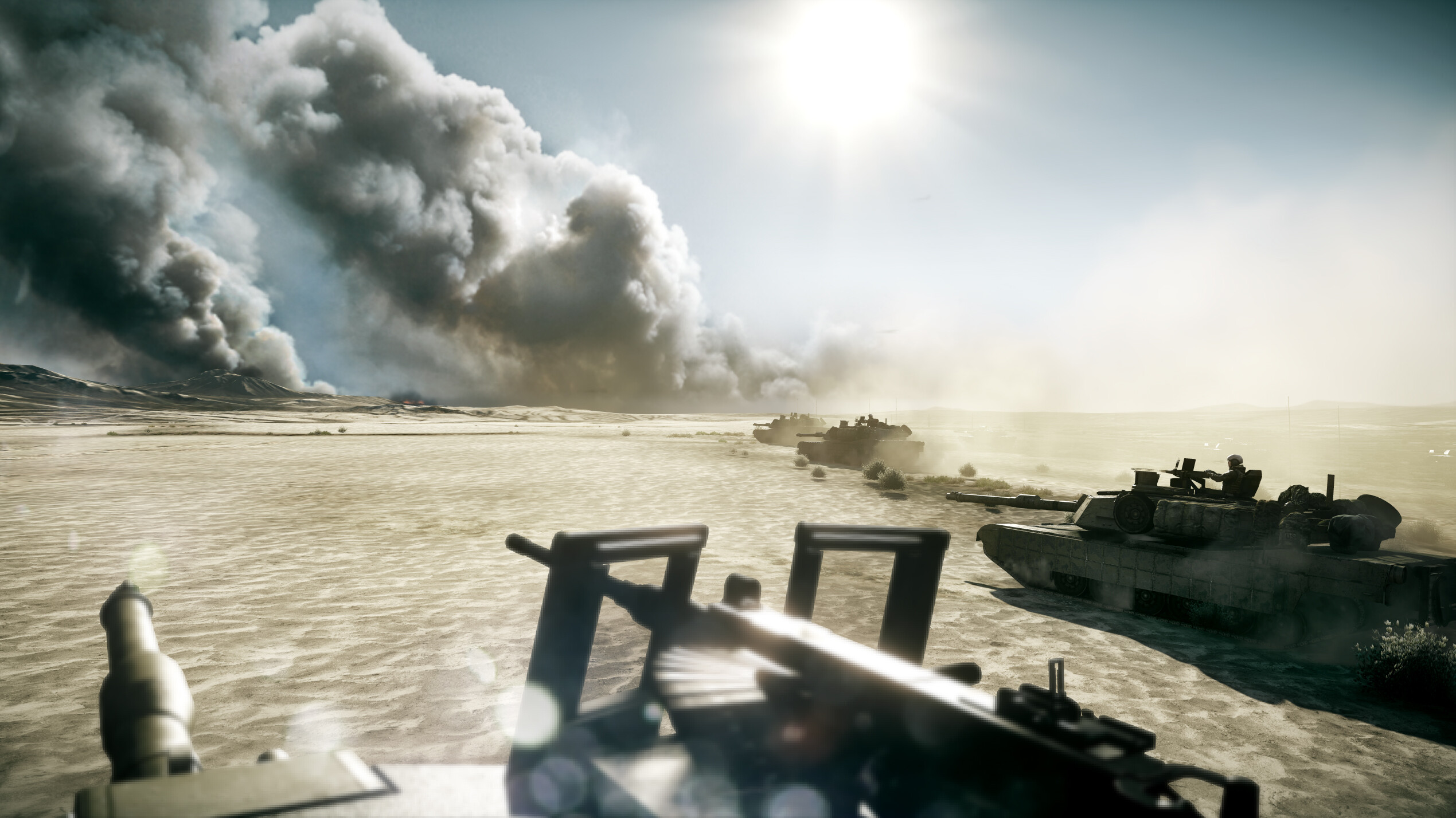Battlefield 3: The successor to the acclaimed game BF2. 2540x1430 HD Wallpaper.