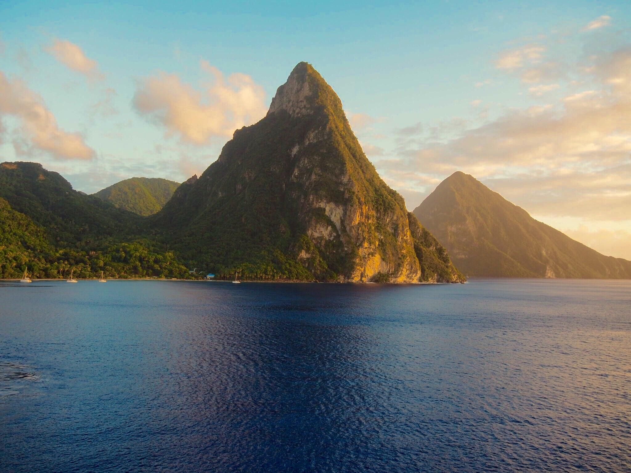 The Pitons, St. Lucia, Nature's masterpiece, Tropical splendor, 2050x1540 HD Desktop