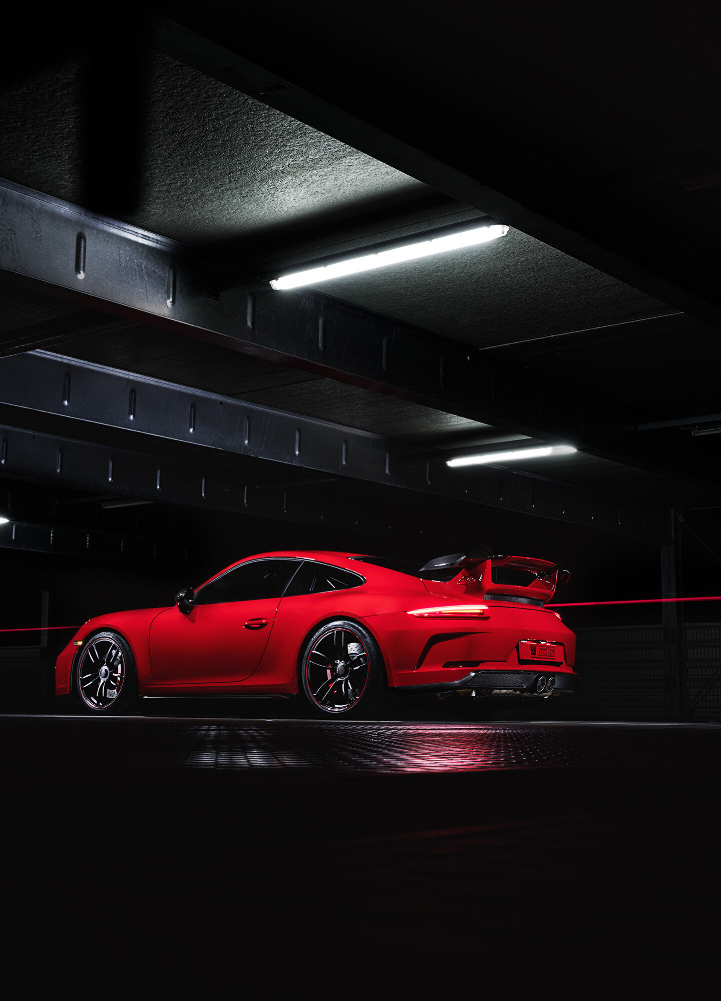 Techart Porsche 911 GT3, Red car wallpaper, Samsung Galaxy S8, HD image, 1440x2000 HD Phone