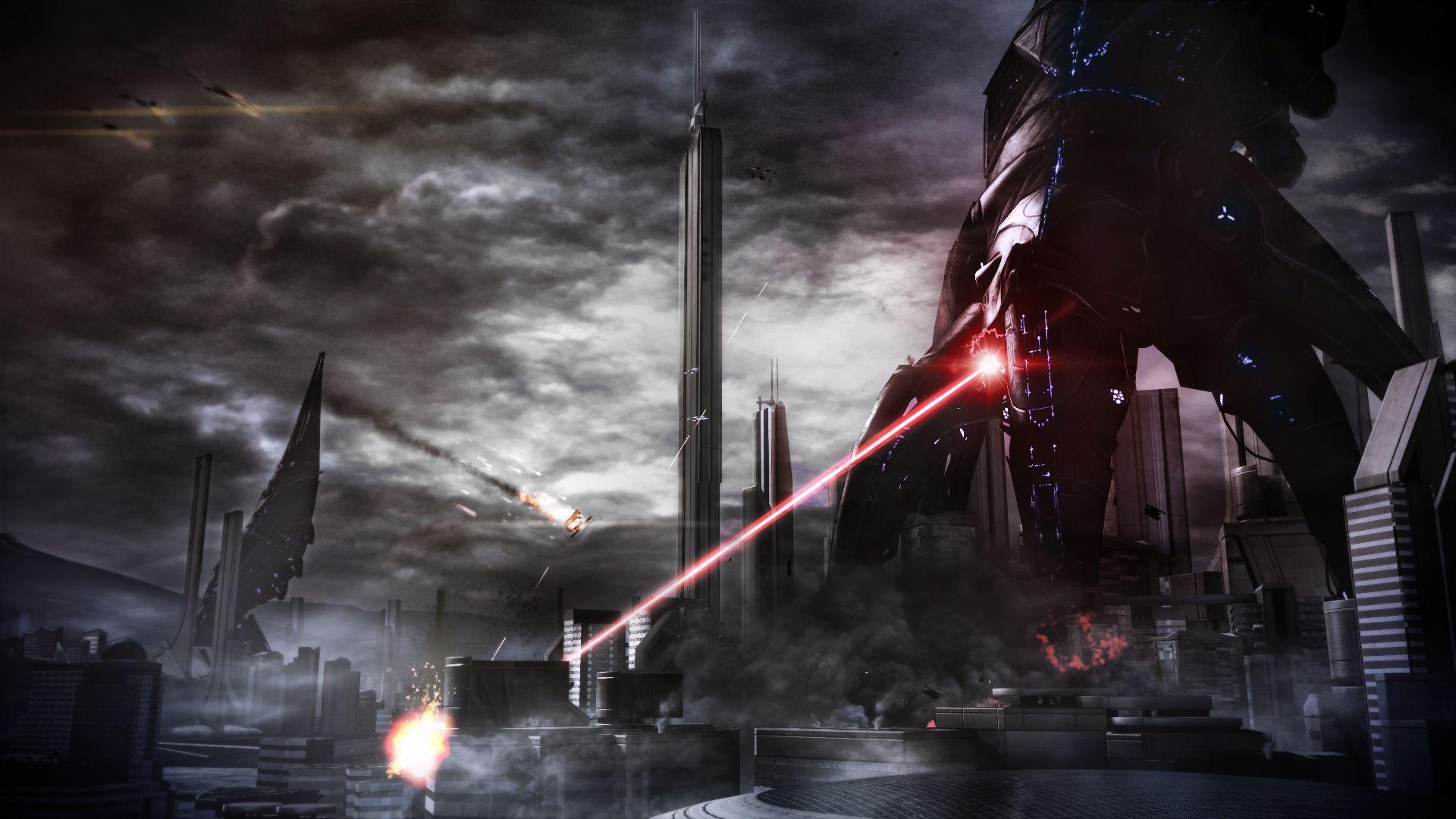 Mass Effect 3, Reaper menace, Intense sci-fi, Epic conclusion, 1920x1080 Full HD Desktop