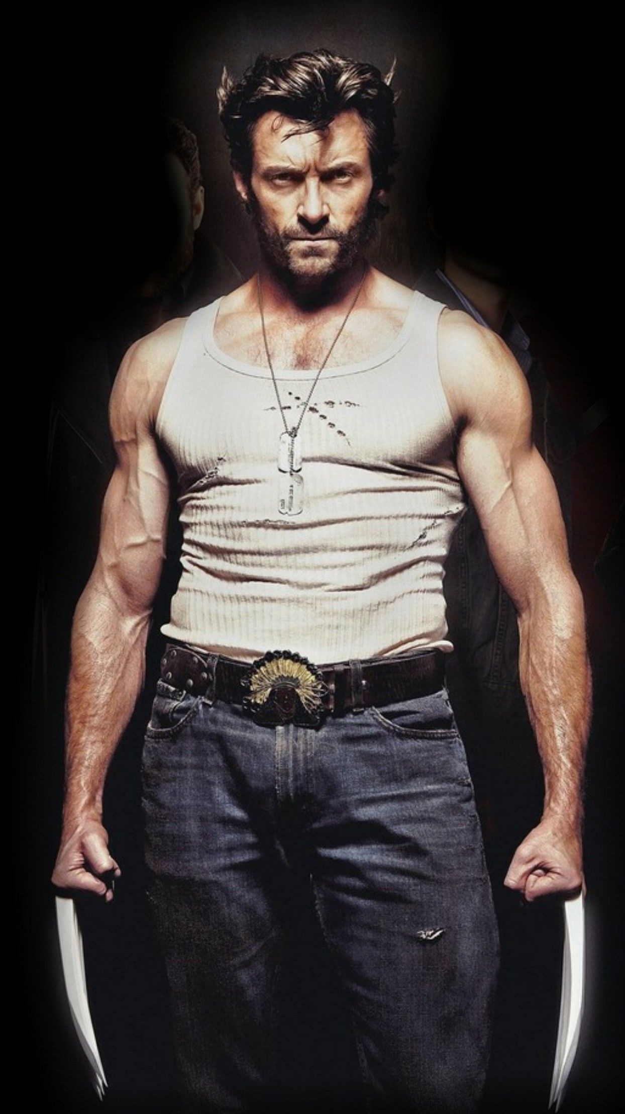 Hugh Jackman Wolverine image, Pinned page, Fan collection, Tribute to the actor, 1250x2220 HD Phone