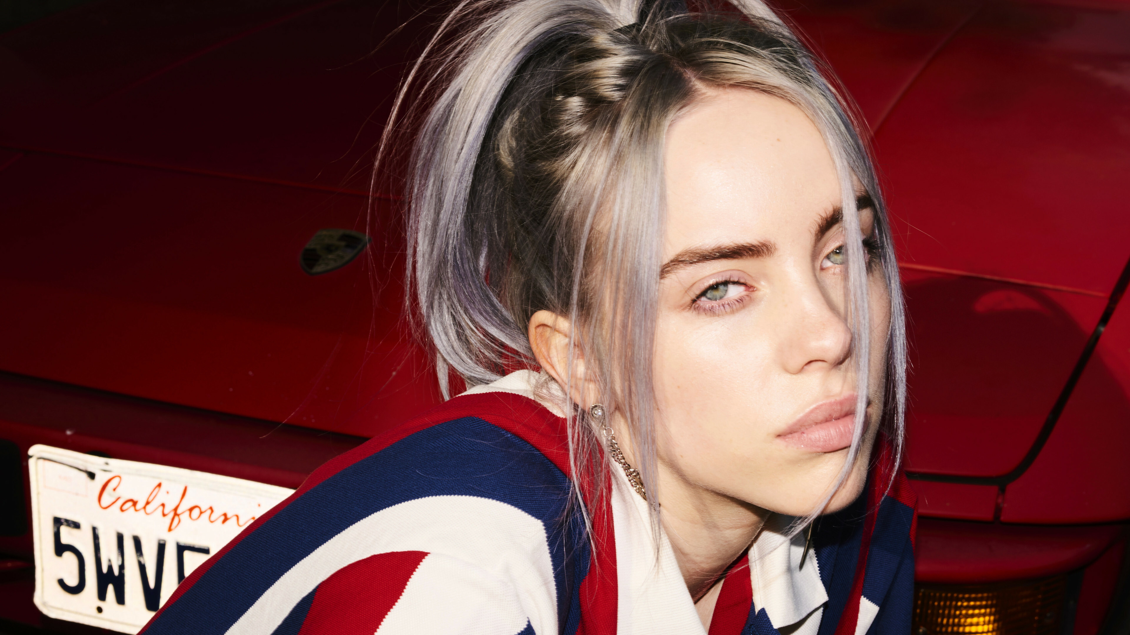 Billie Eilish: When We All Fall Asleep, Where Do We Go?, Debuted atop the US Billboard 200 and UK Albums Chart. 3840x2160 4K Background.