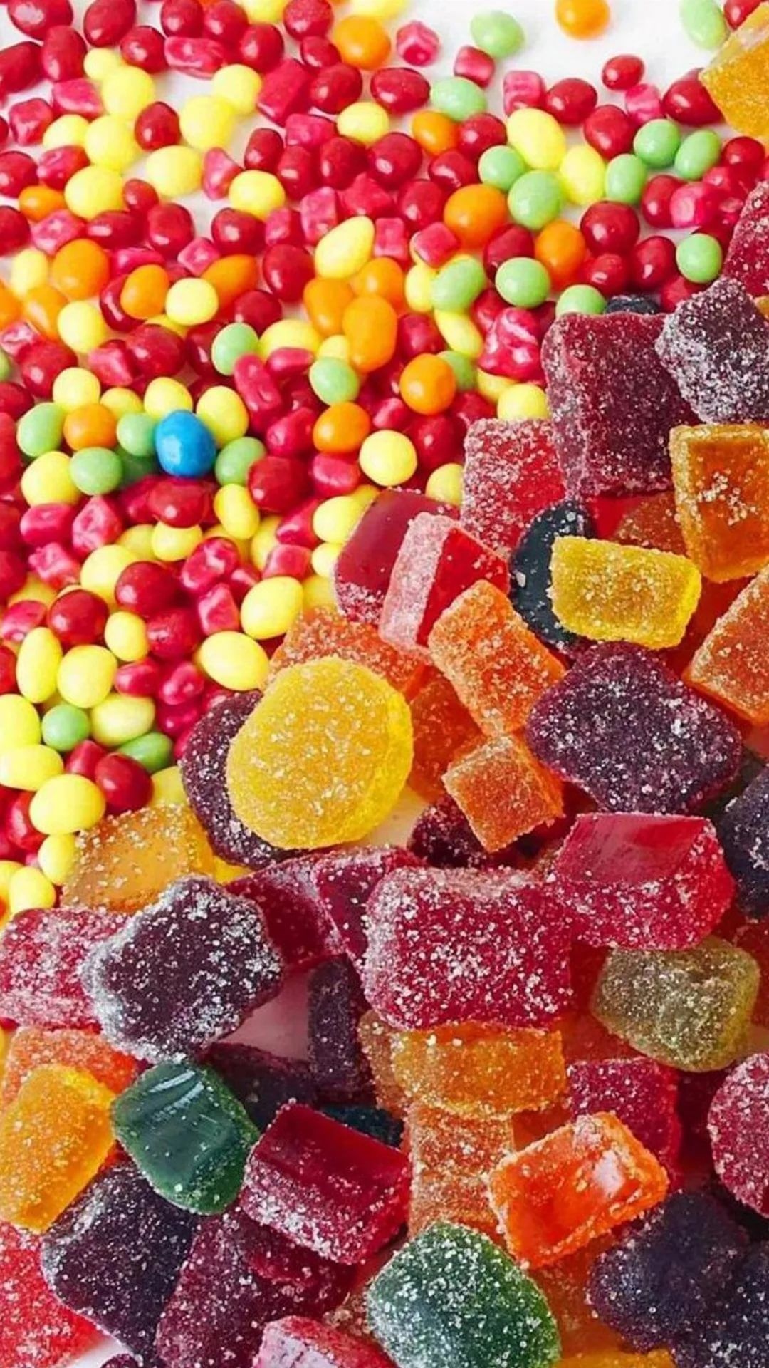 Colorful fruit candy, Sweet indulgence, Delicious treats, Sugar rush, 1080x1920 Full HD Phone