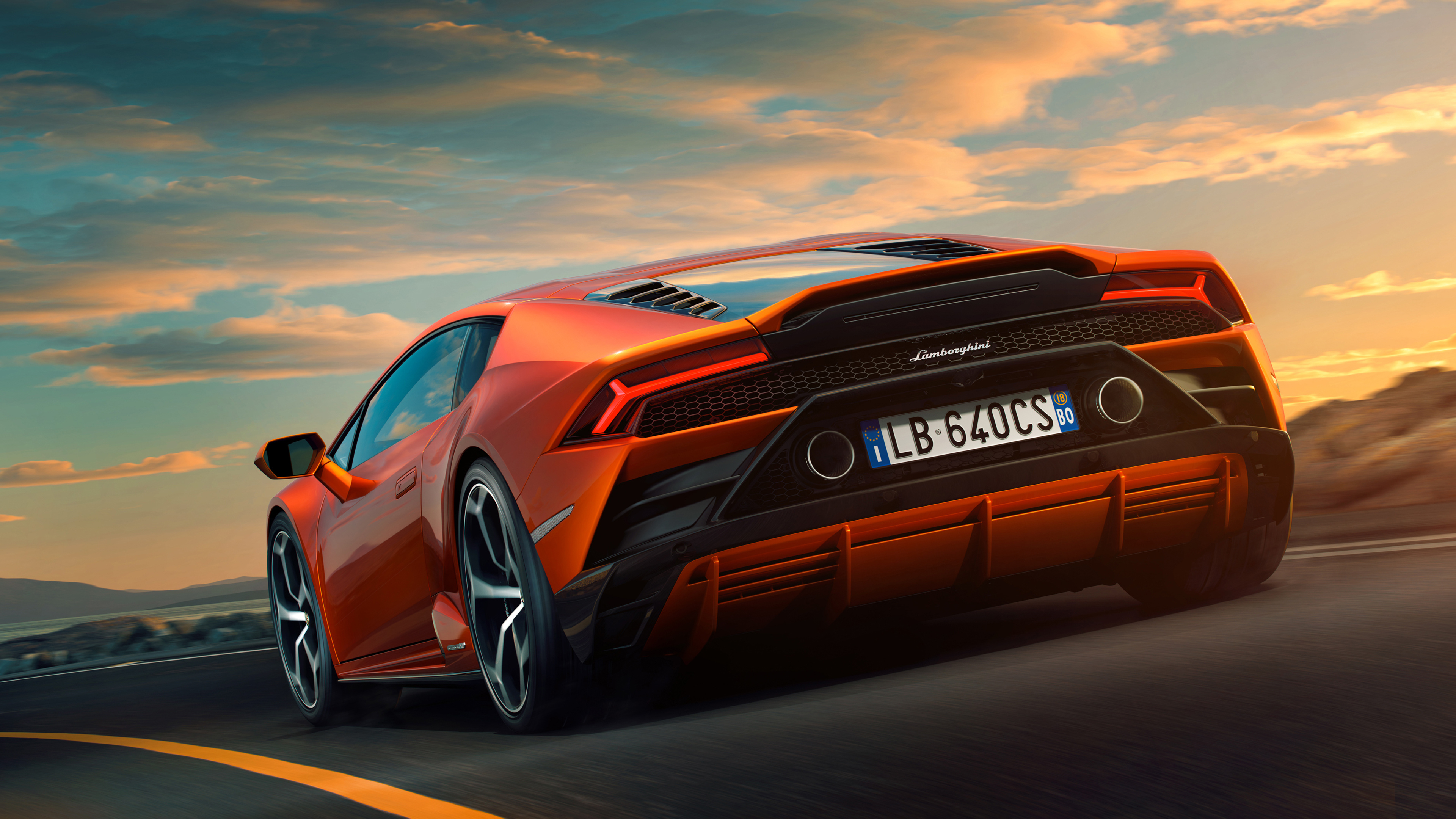 Lamborghini Huracan, Evo power, Exhilarating performance, Cutting-edge technology, 3840x2160 4K Desktop