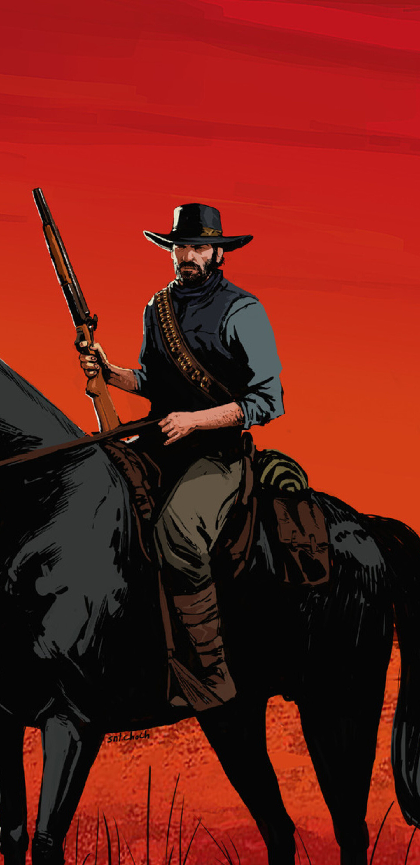 Red Dead Redemption: Arthur Morgan, Mahogany Bay Tennessee Walker. 1440x2960 HD Wallpaper.