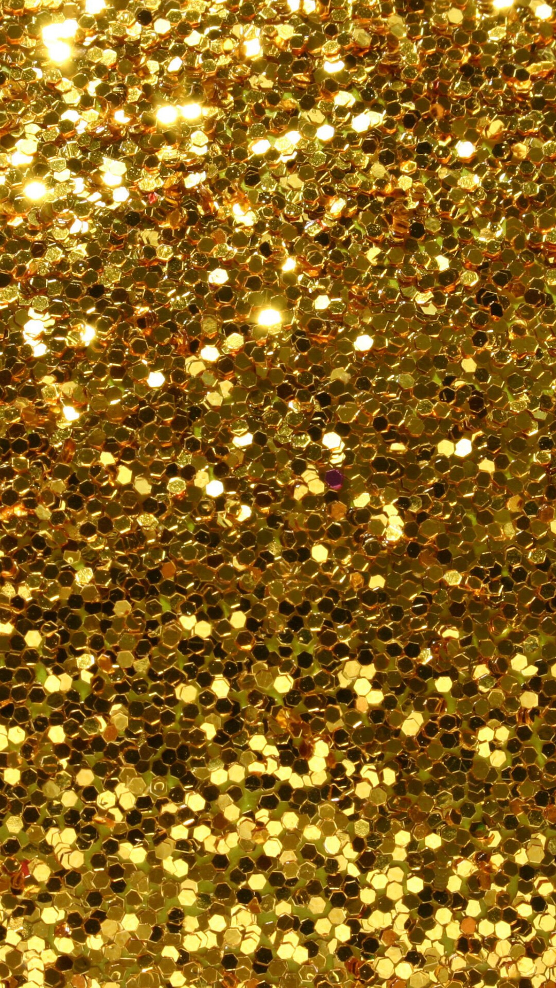 Gold Glitter: A scaly golden sheet used for decoration purposes, Precious appearance. 1080x1920 Full HD Wallpaper.