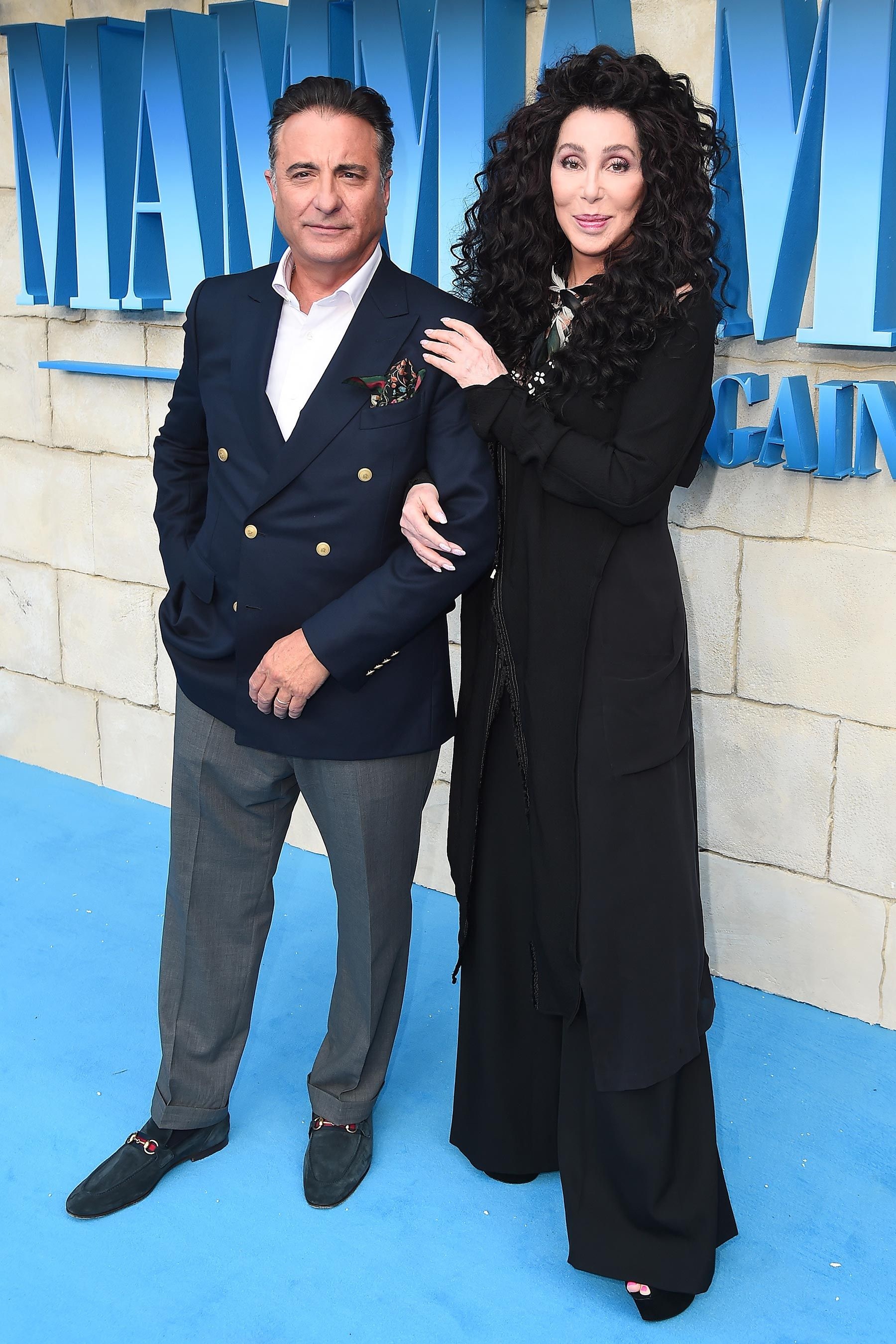 Cher: 'Mamma Mia! Here We Go Again', Premiere in London, Andy Garcia. 1800x2700 HD Background.
