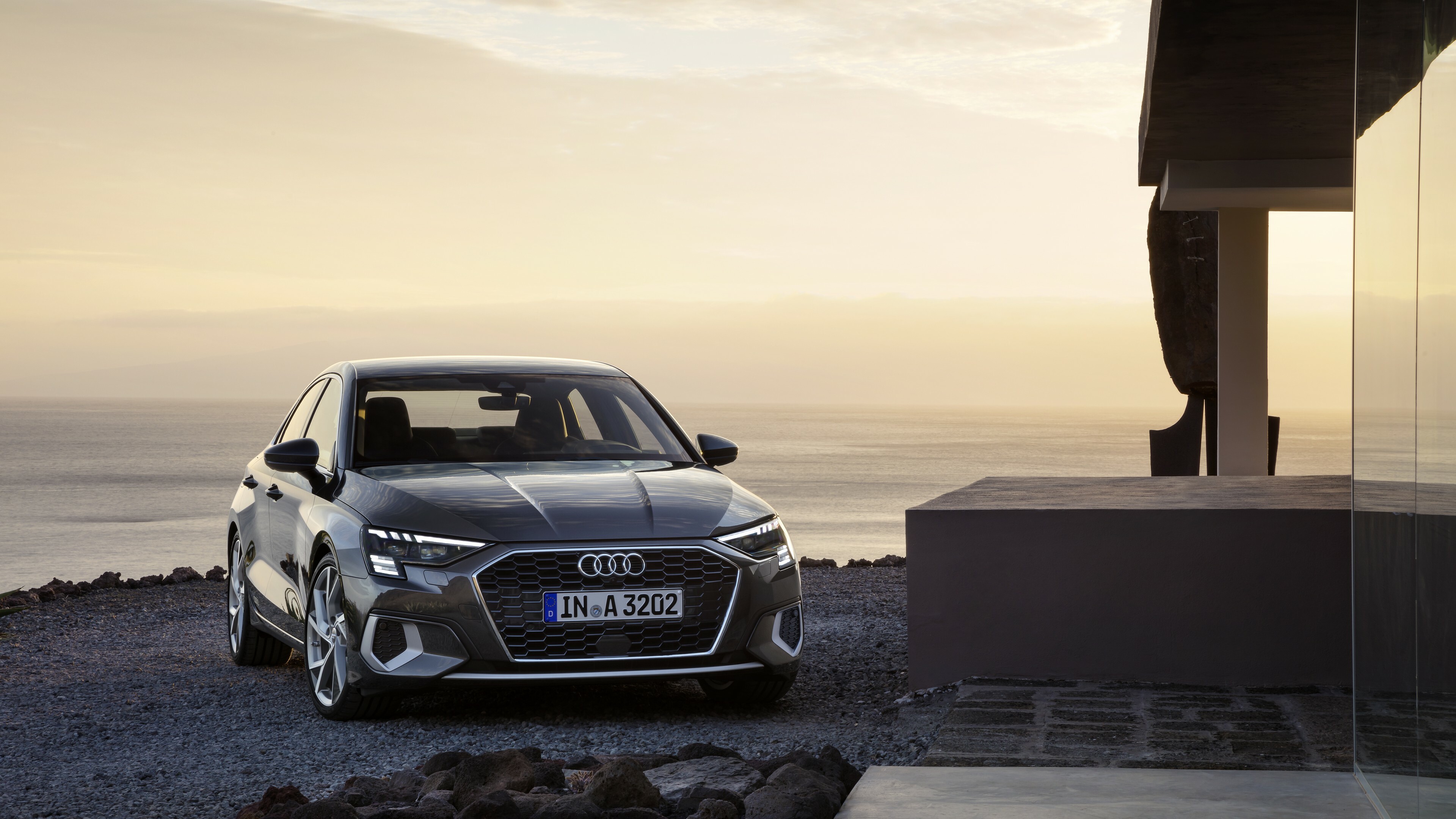Audi: A3, An automobile manufacturer. 3840x2160 4K Wallpaper.