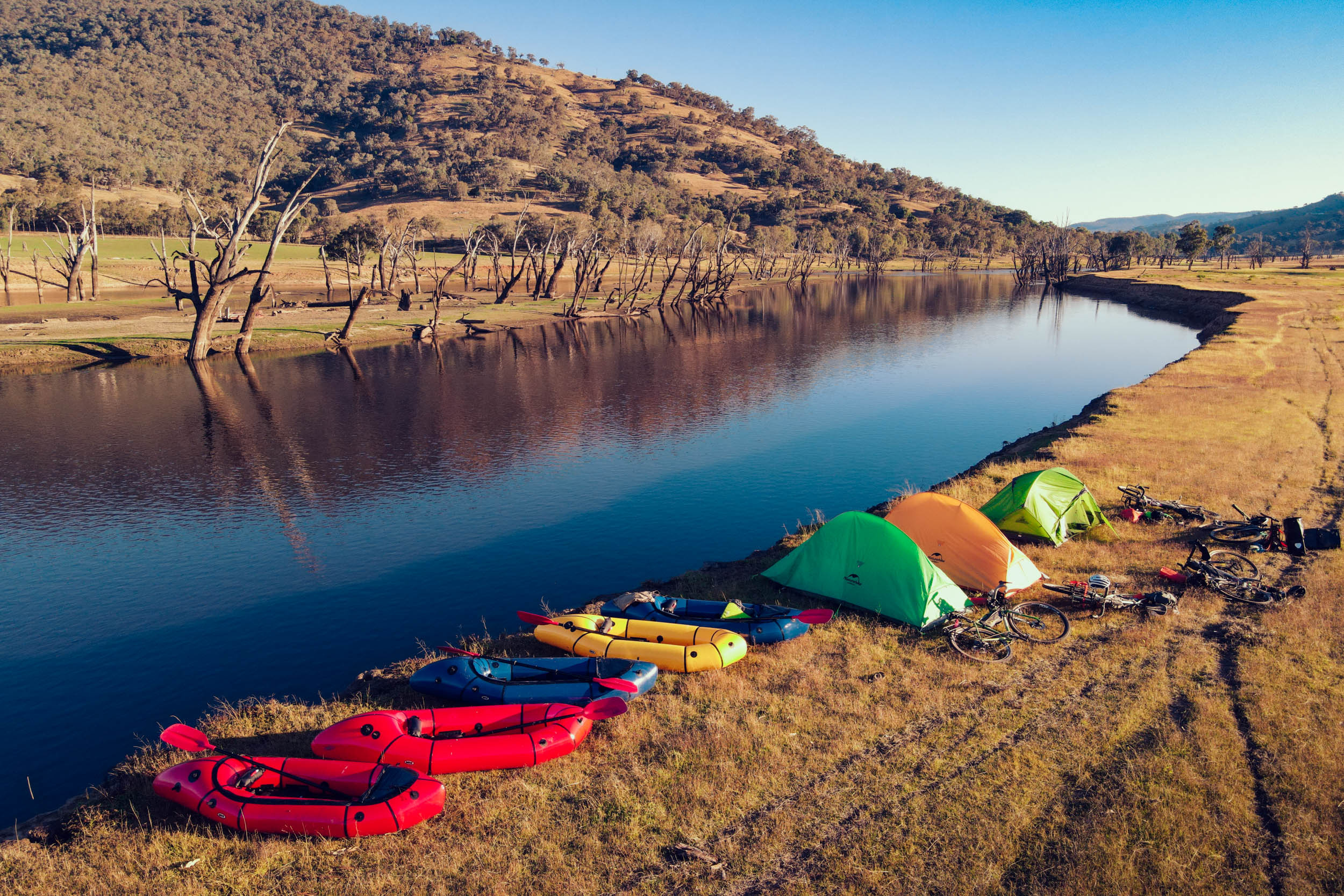 Murray River, Adventure video, Biking and rafting, Flowing journey, 2500x1670 HD Desktop