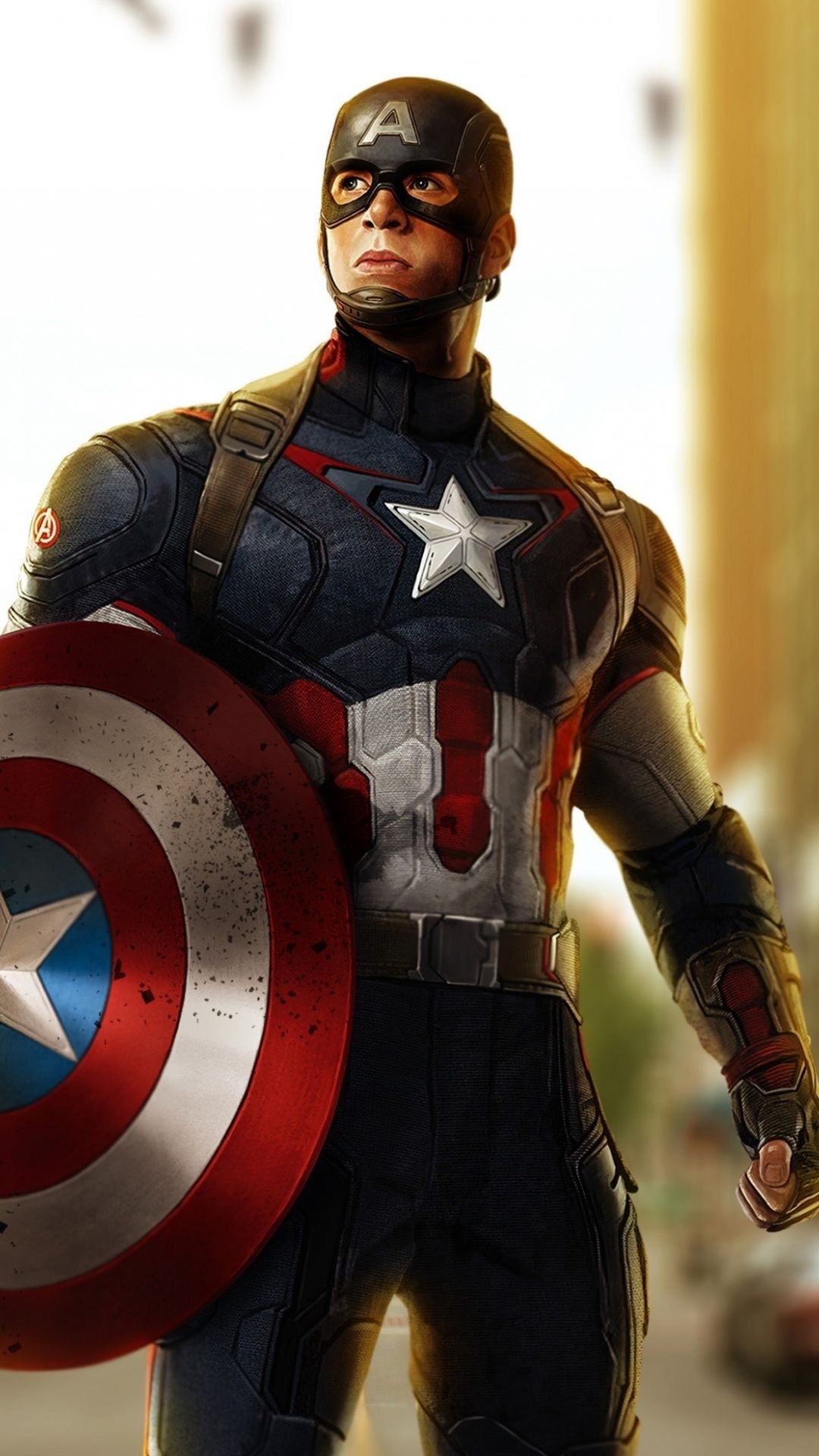 Chris Evans, Movies, Captain America, Art, 1080x1920 Full HD Phone