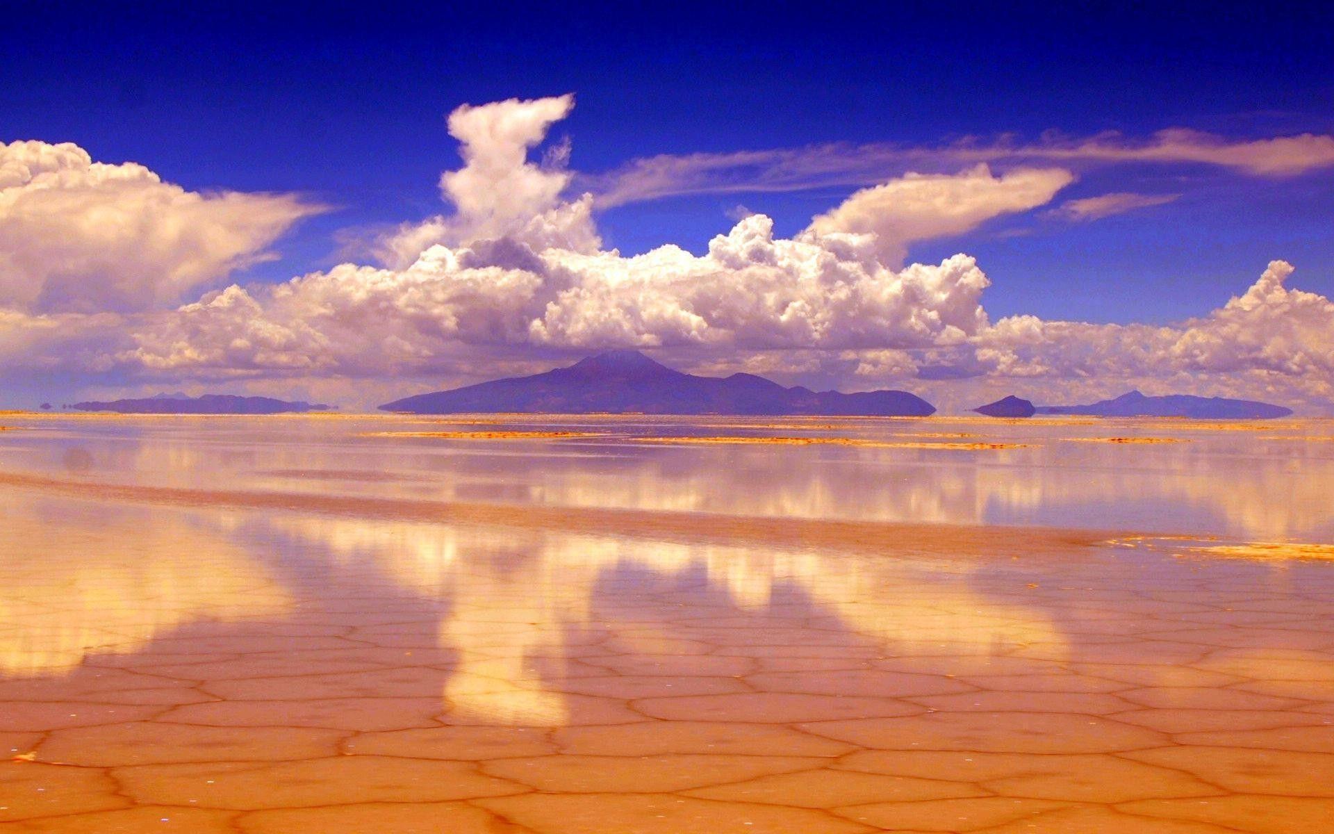 Bolivia, Salt Flats, Reflection, Nature, 1920x1200 HD Desktop