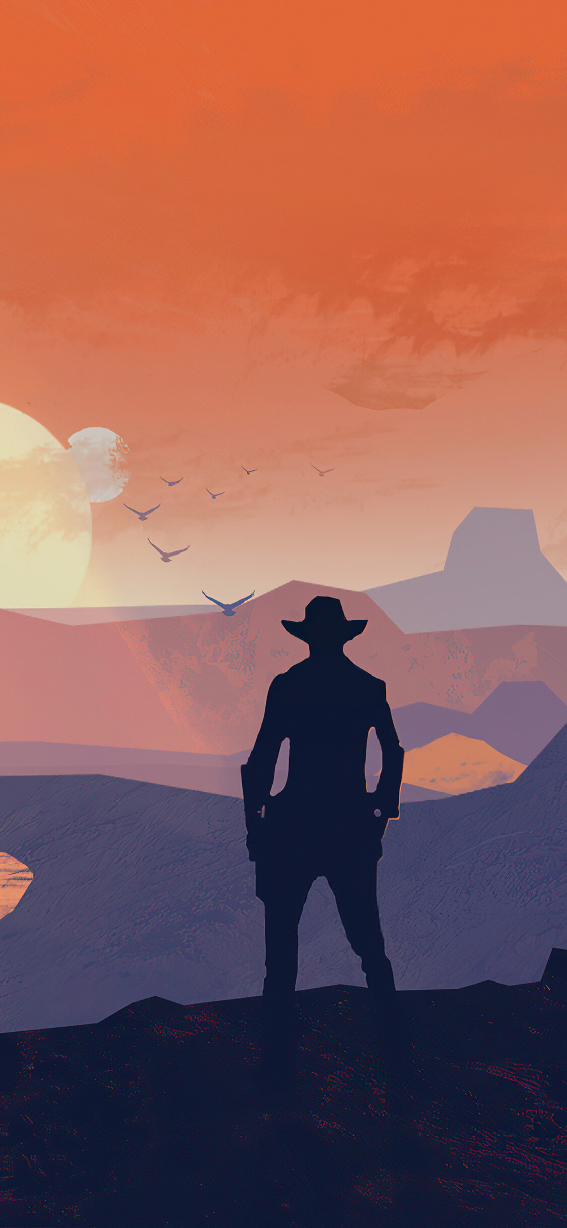 Red Dead Redemption: Cowboy, The highest-rated PlayStation 4 and Xbox One game on Metacritic. 1130x2440 HD Background.