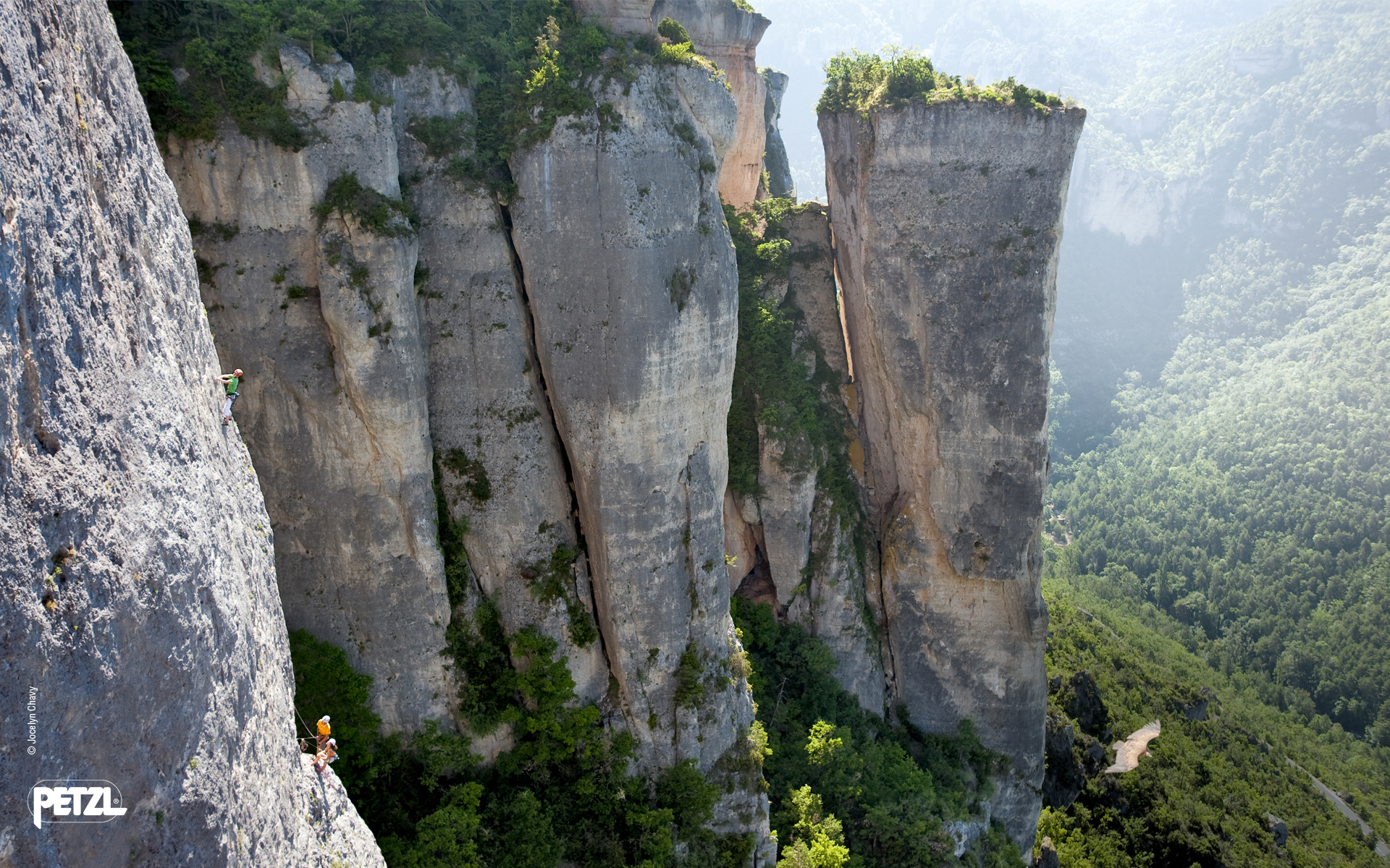 Climbing, Rock wall adventure, Canyoning exploration, Stone look, 1920x1200 HD Desktop