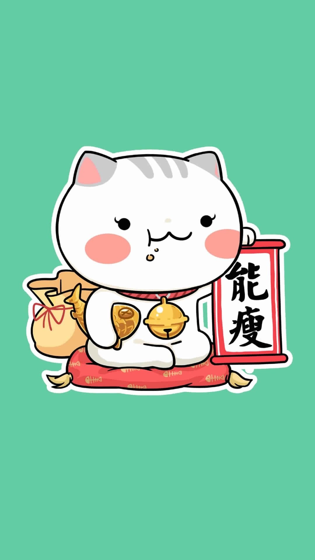 Japanese Lucky Cat, Maneki neko ideas, Good luck, Fortune cat, 1080x1920 Full HD Phone