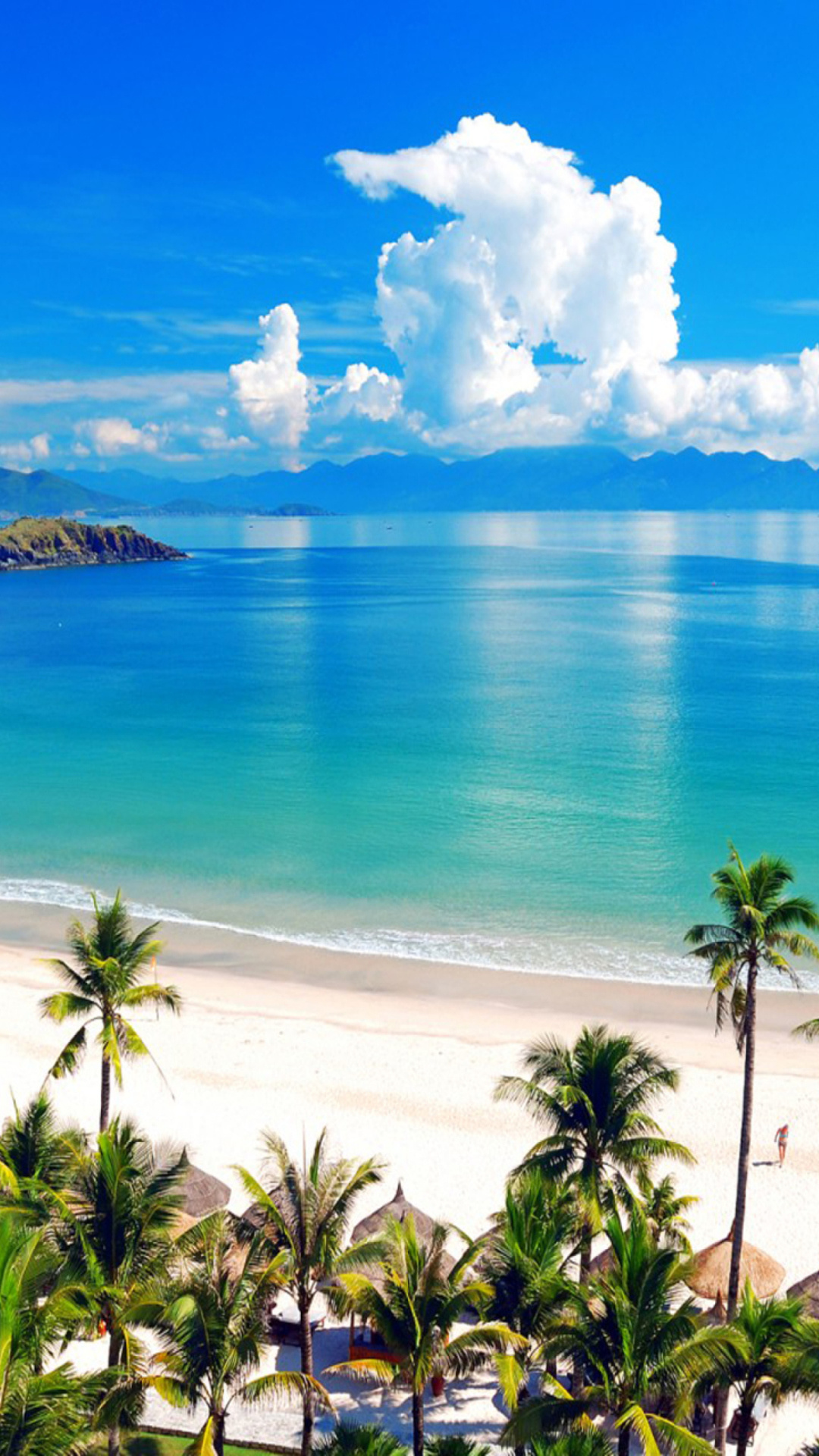 Fiji (Travels), Tropical beach, Island oasis, Sandy shores, 1080x1920 Full HD Phone