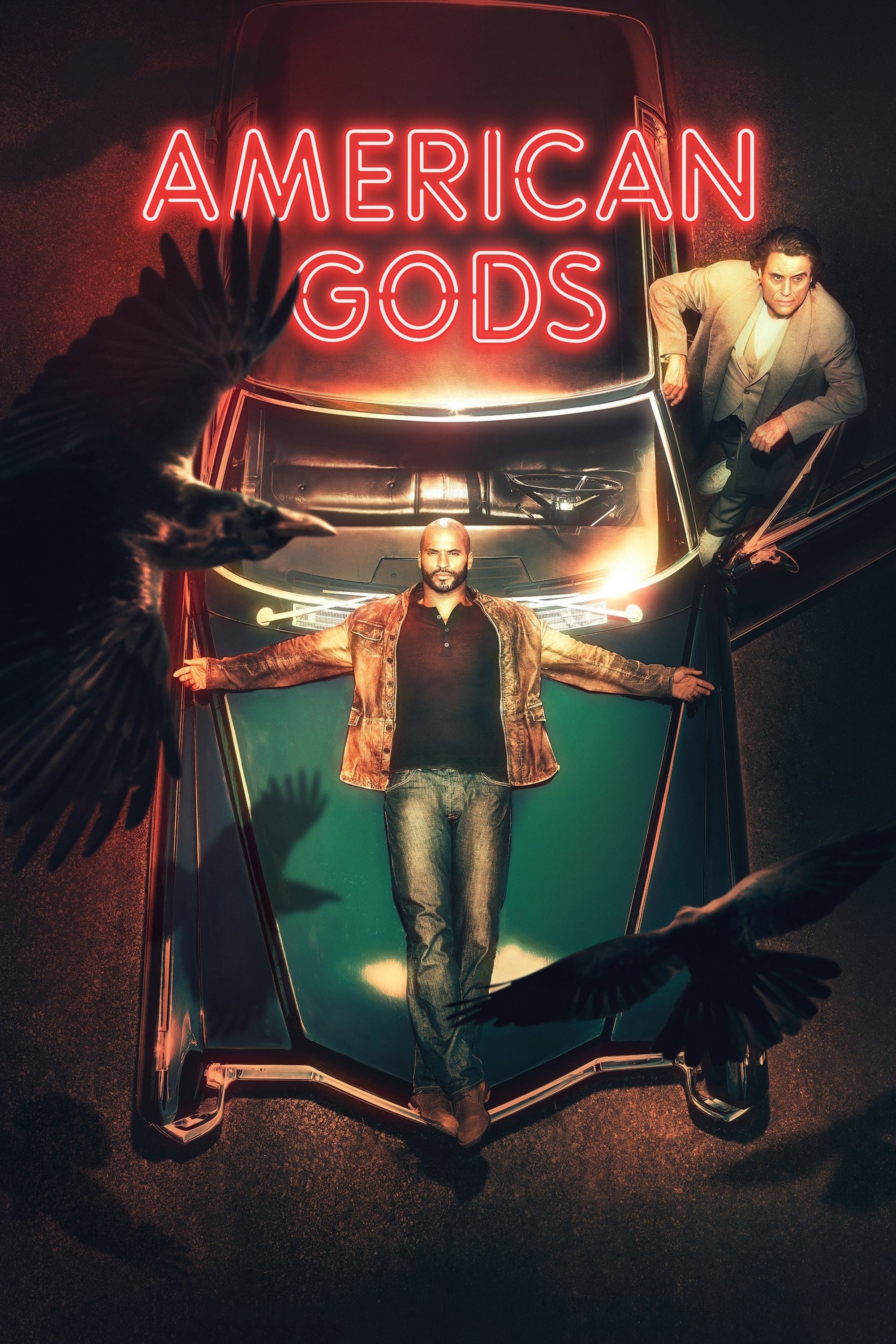 American Gods TV series, Striking posters, Eye-catching designs, Captivating, 2000x3000 HD Phone