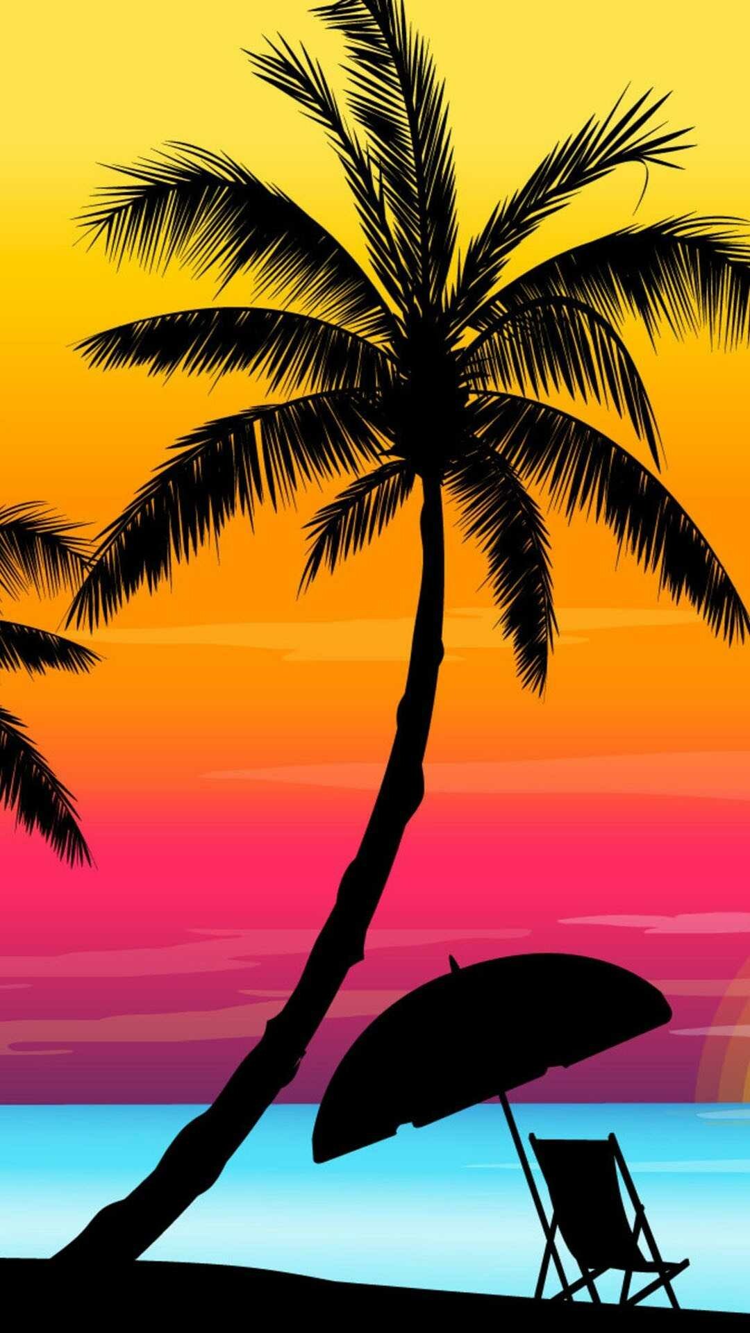 Summer: Hot days, Sunny season, Tropical island paradise. 1080x1920 Full HD Background.
