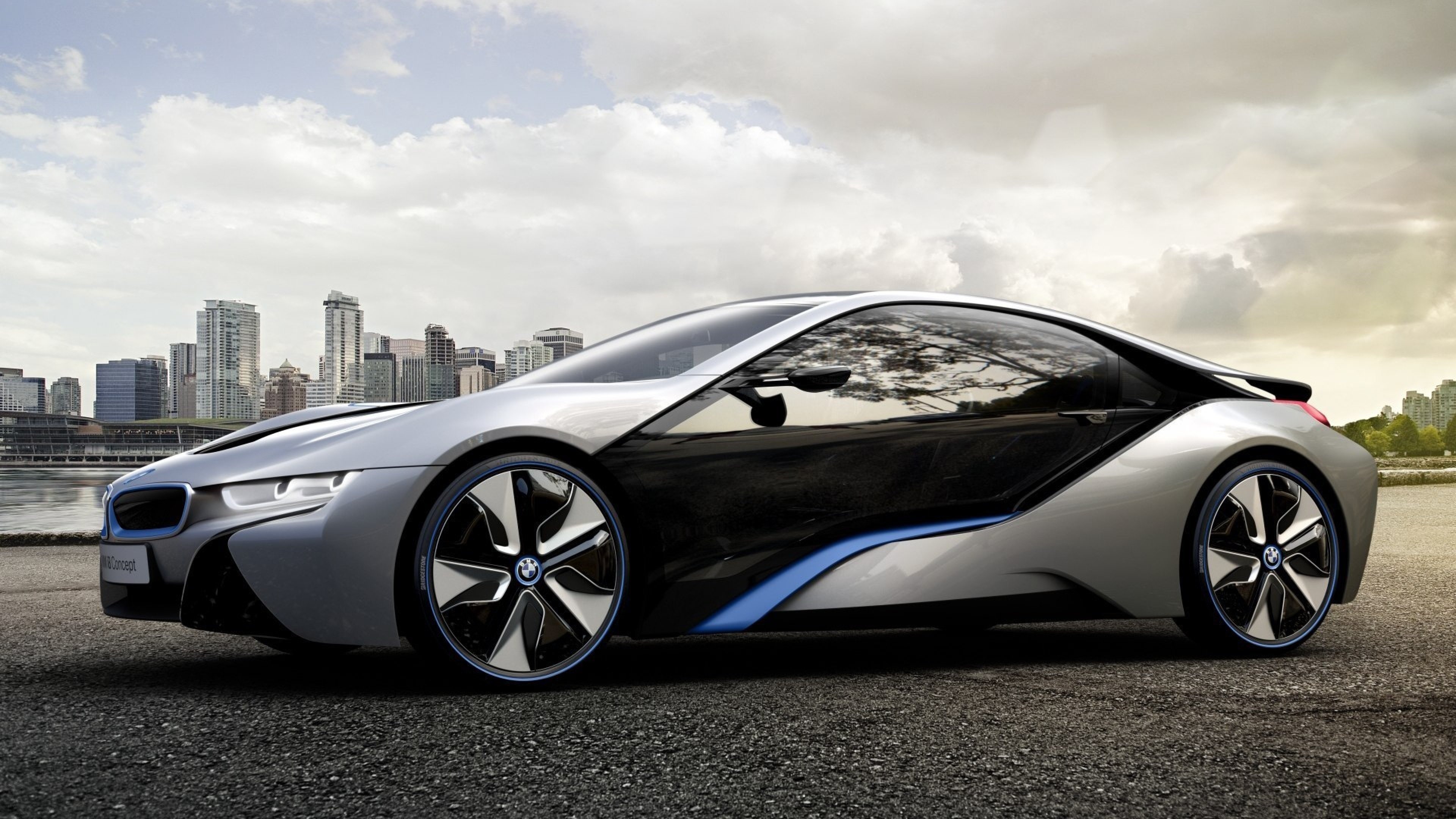 BMW i8, Sporty elegance, Fast and furious, High-performance hybrid, Driving perfection, 3840x2160 4K Desktop