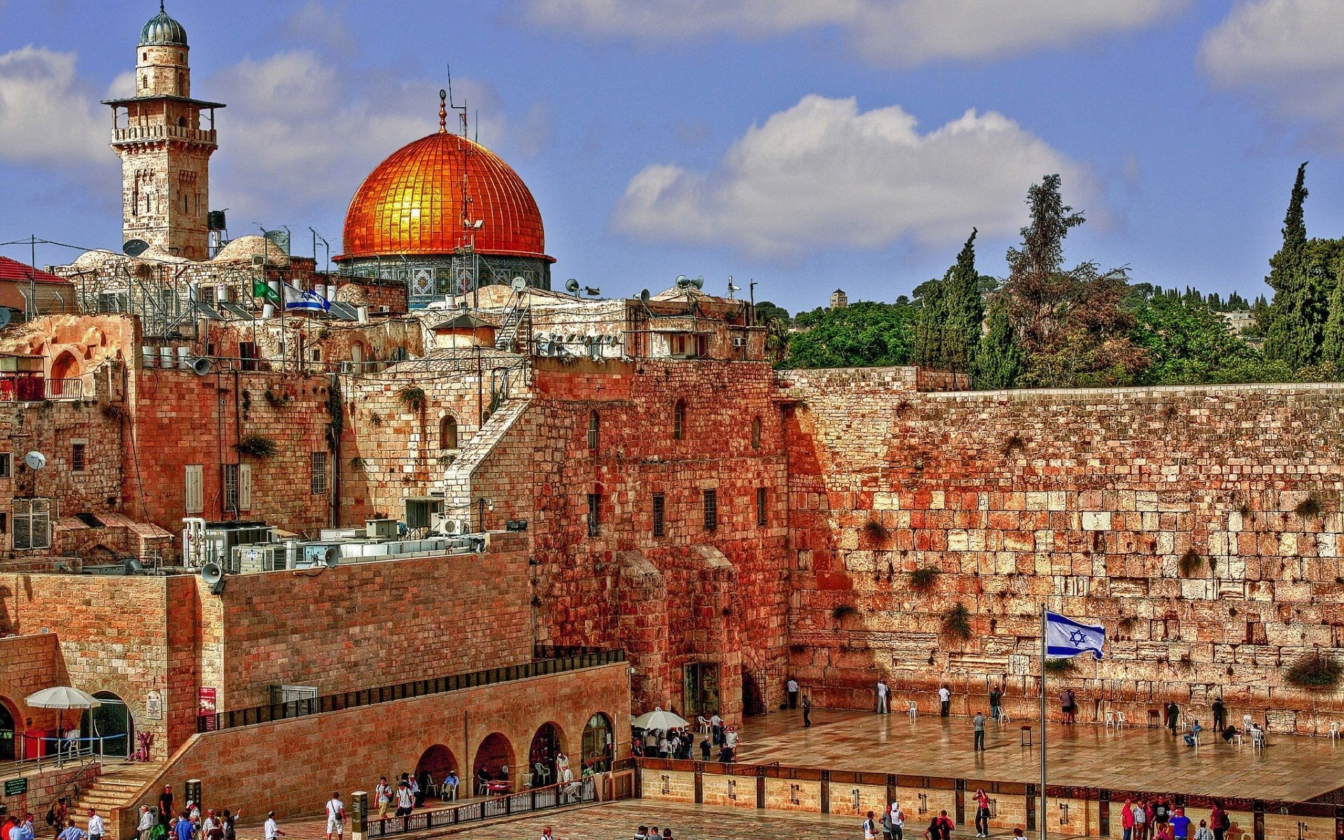 Jerusalem: Israel, Wailing Wall, Holy place. 1920x1200 HD Background.