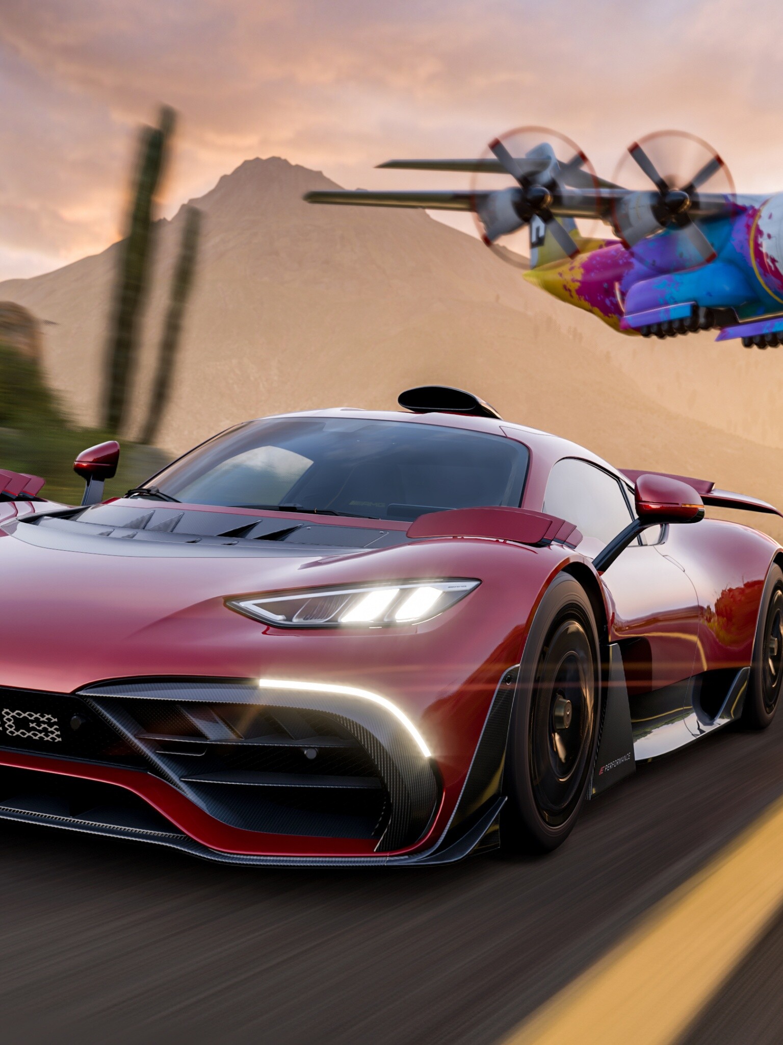 Forza Horizon: A 2021 racing video game developed by Playground Games, Mercedes-AMG Project One. 1540x2050 HD Background.