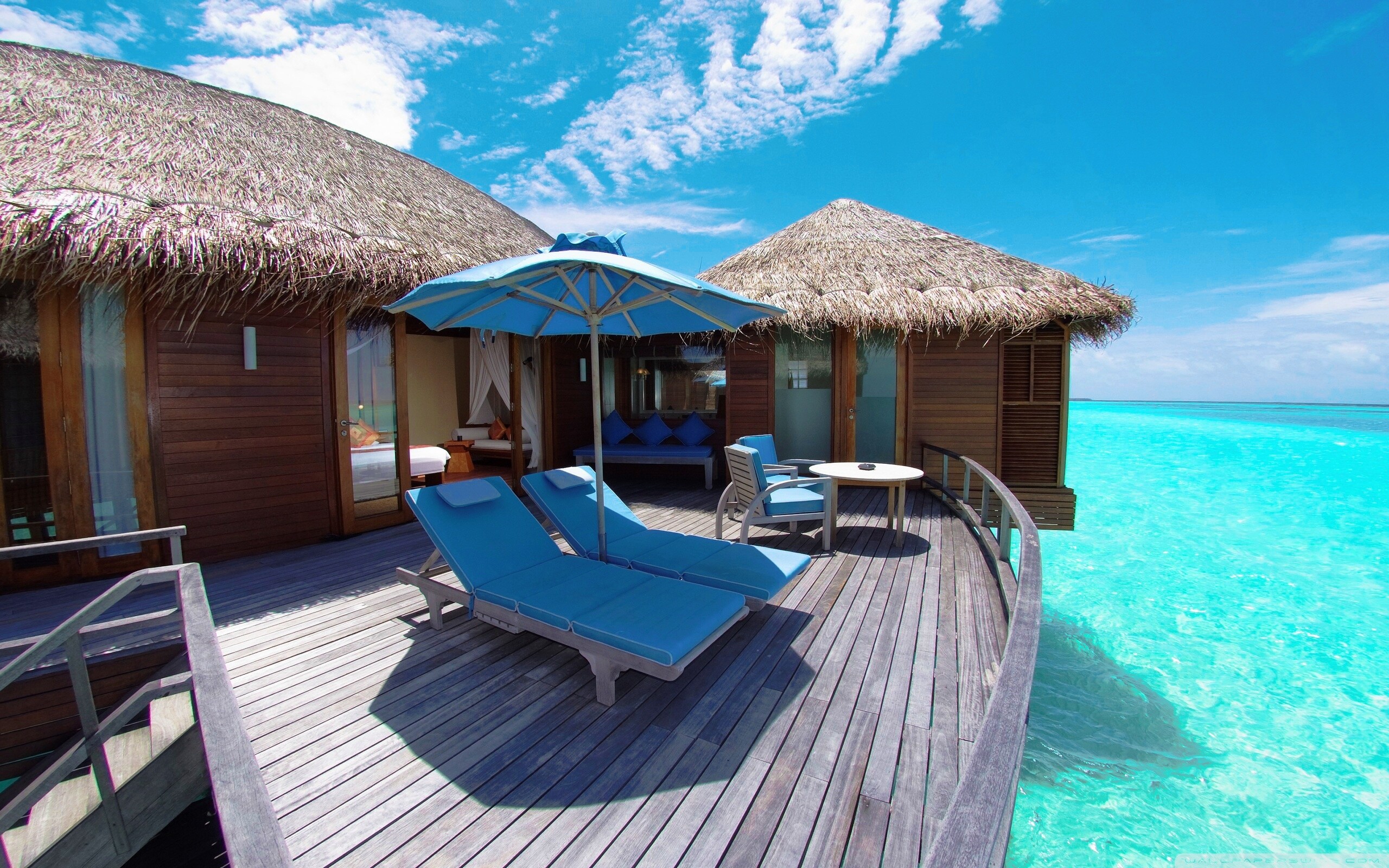 Maldives resort, Tranquil paradise, Exotic landscapes, Dream vacation, 2560x1600 HD Desktop