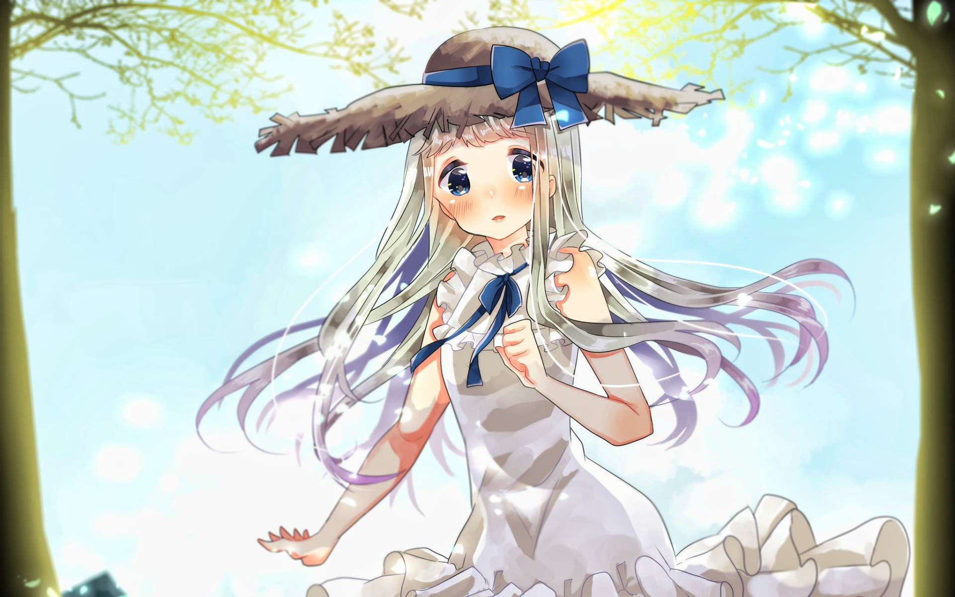 Anohana (Anime), Meiko Honma's spring, Menma and Anohana characters, High-quality pictures, 1920x1200 HD Desktop