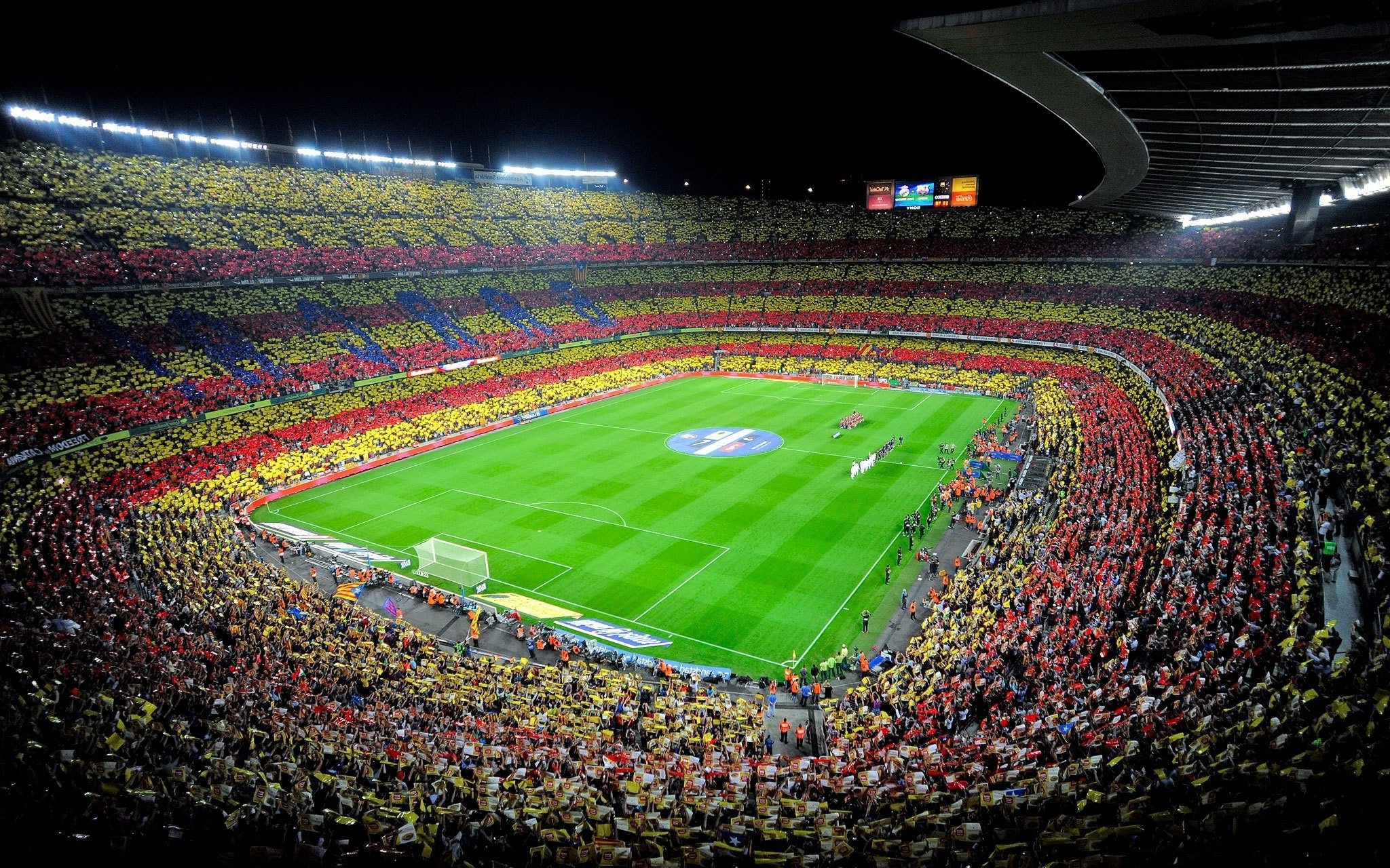Camp Nou Stadium, Spain, Wallpaper resolution, Spectacular view, 2050x1280 HD Desktop
