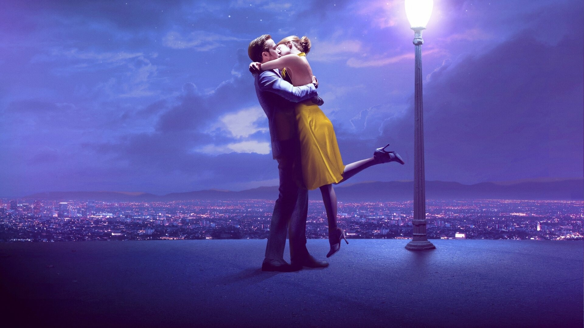 La La Land: A beautiful, moving romantic musical set in modern-day Los Angeles, with the feel of old-time Hollywood. 1920x1080 Full HD Wallpaper.