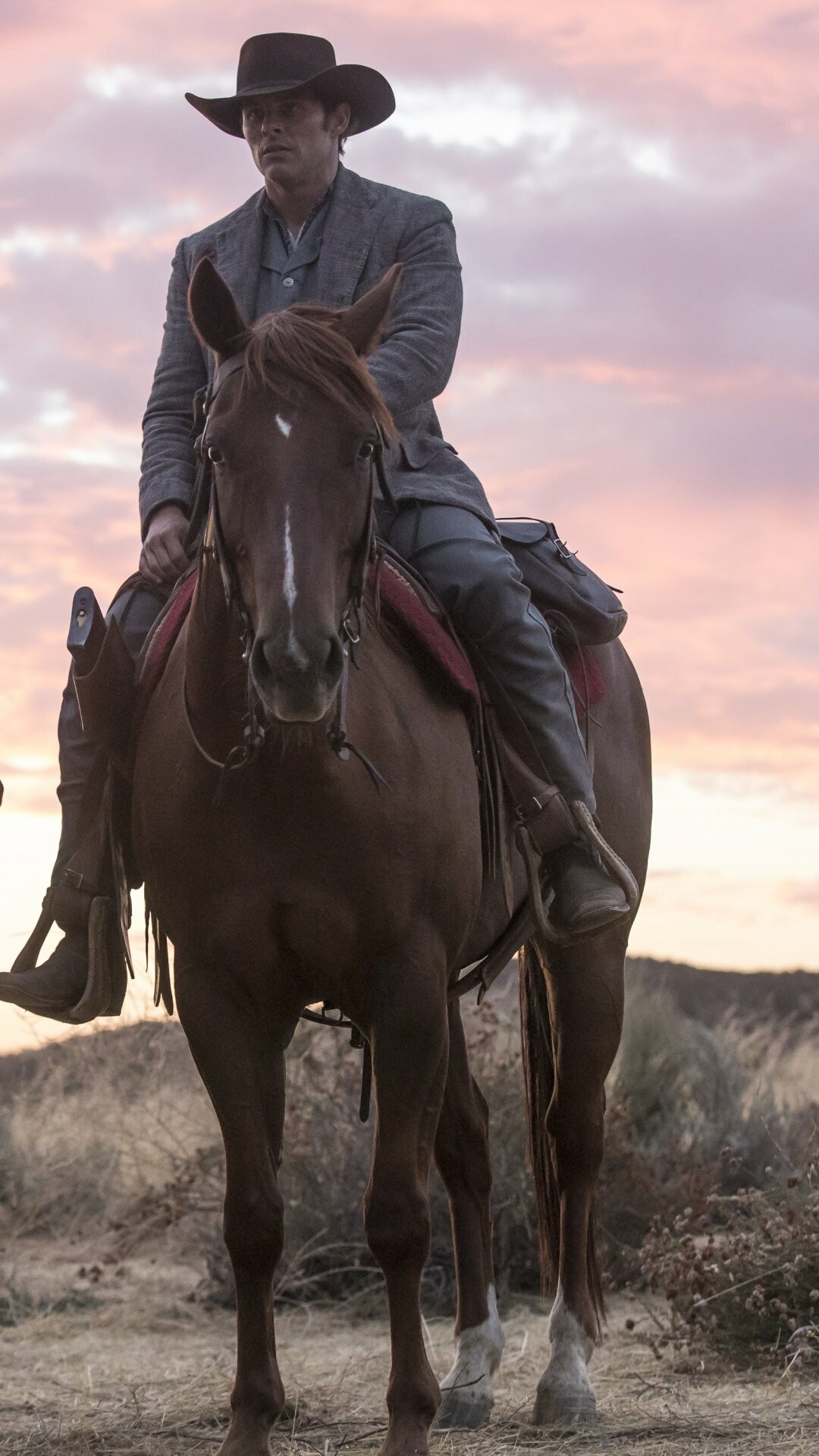 Westworld: James Marsden, A gunfighter returning to Sweetwater to find Dolores. 1080x1920 Full HD Wallpaper.