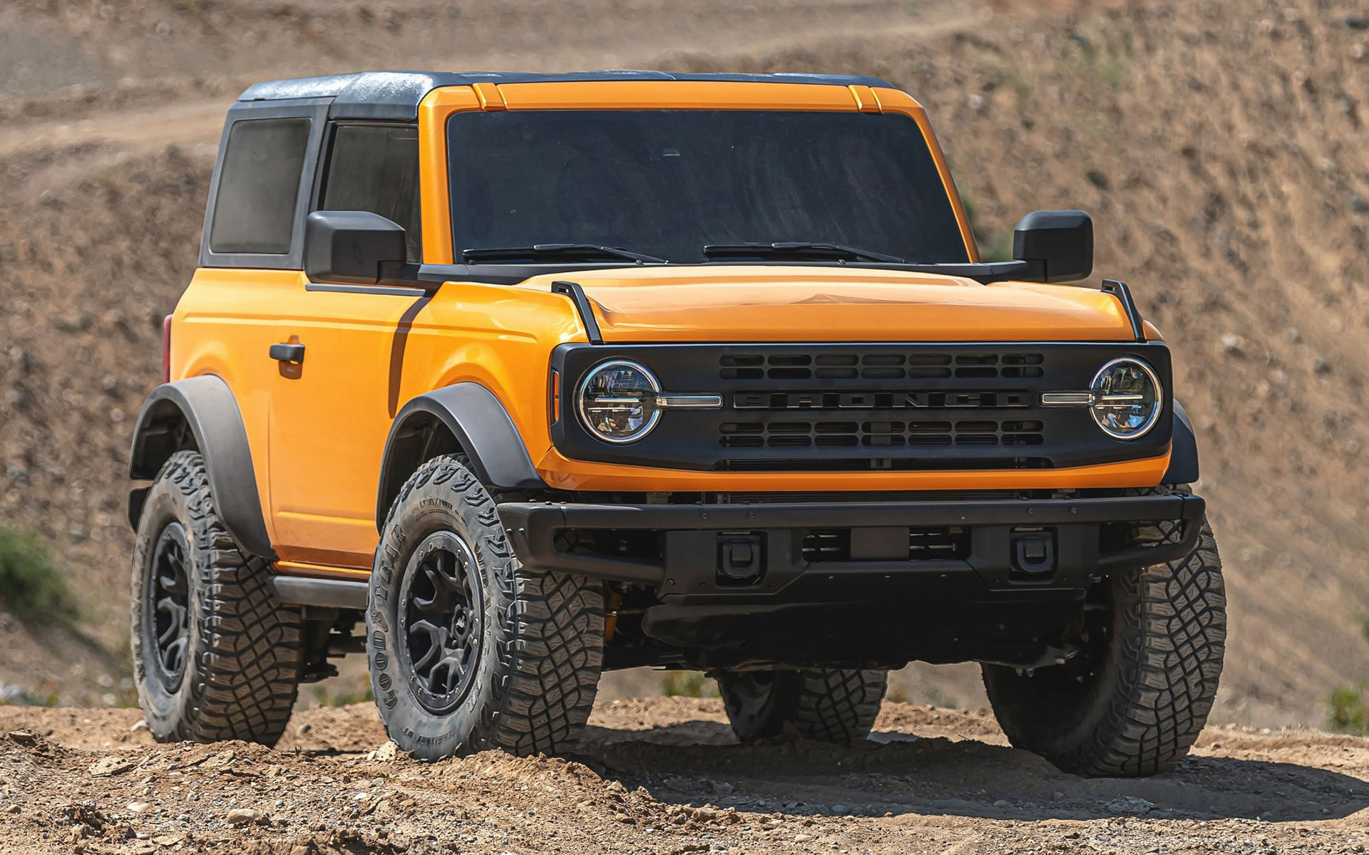 Ford Bronco: Alloy Wheel, Goodyear Tires, Next Generation Of Two-Door SUVs. 1920x1200 HD Background.