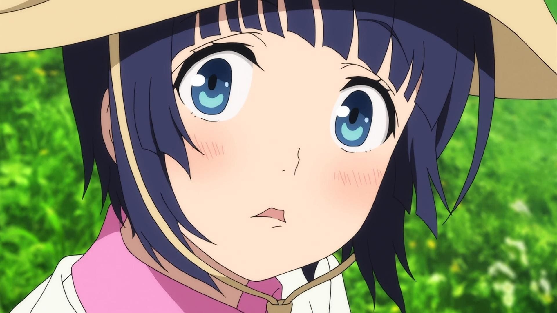 Kuromukuro (Anime): Yukina, The main protagonist, Japanese mecha TV series. 1920x1080 Full HD Background.
