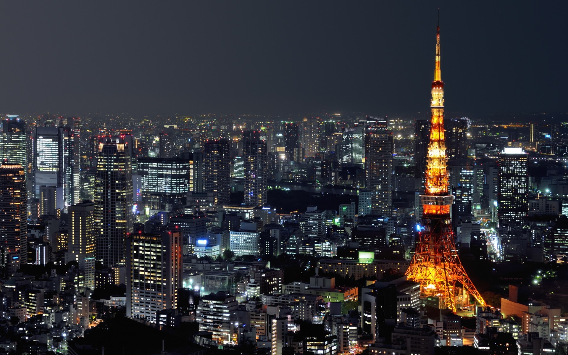 Tokyo HD wallpaper, Japanese cityscape, Urban lights, City skyline, 1920x1200 HD Desktop