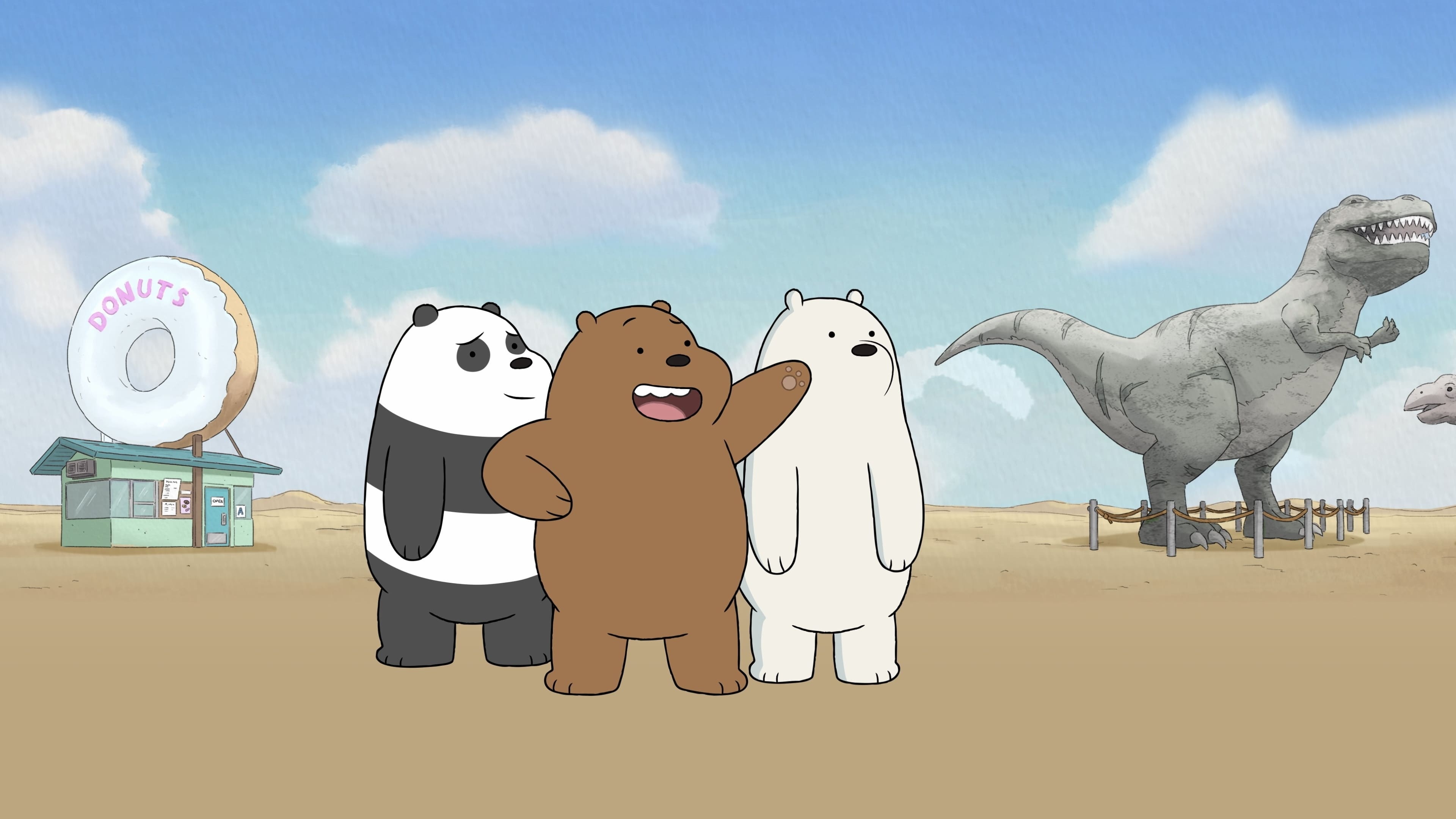 We Bare Bears: The Movie, Animation, Backdrops, 3840x2160 4K Desktop