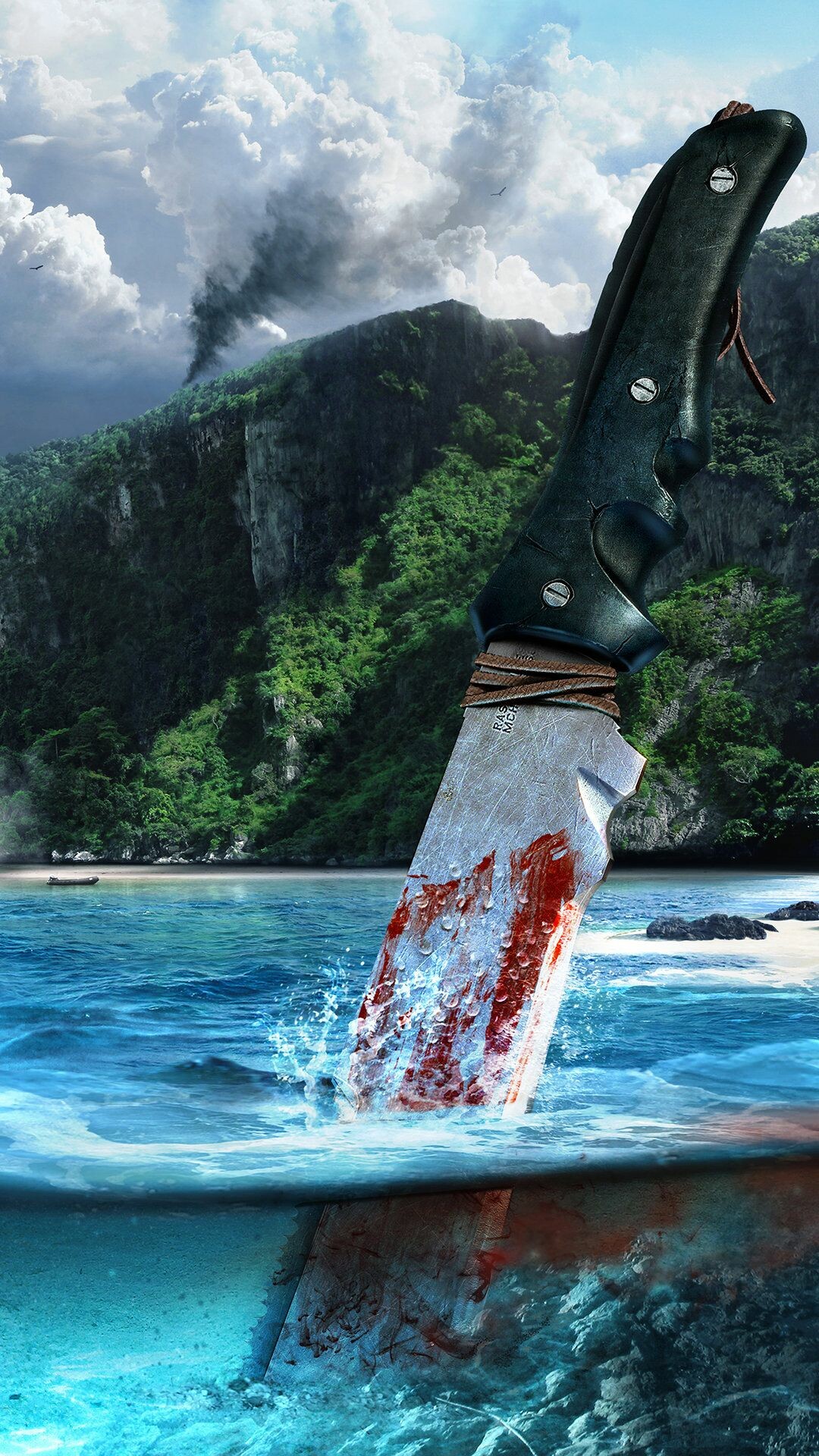 Far Cry 3: The players must battle the pirates and manage to escape from the island and its hostile inhabitants. 1080x1920 Full HD Wallpaper.