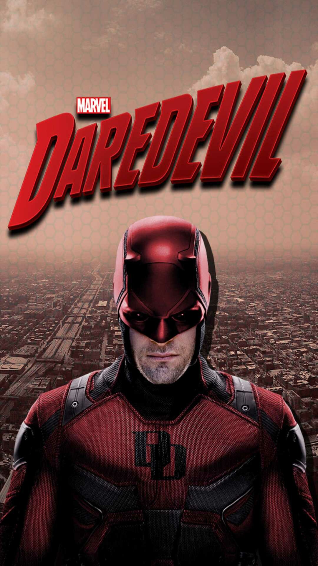 Daredevil (TV Series): The third television show in the Marvel Cinematic Universe. 1080x1920 Full HD Background.