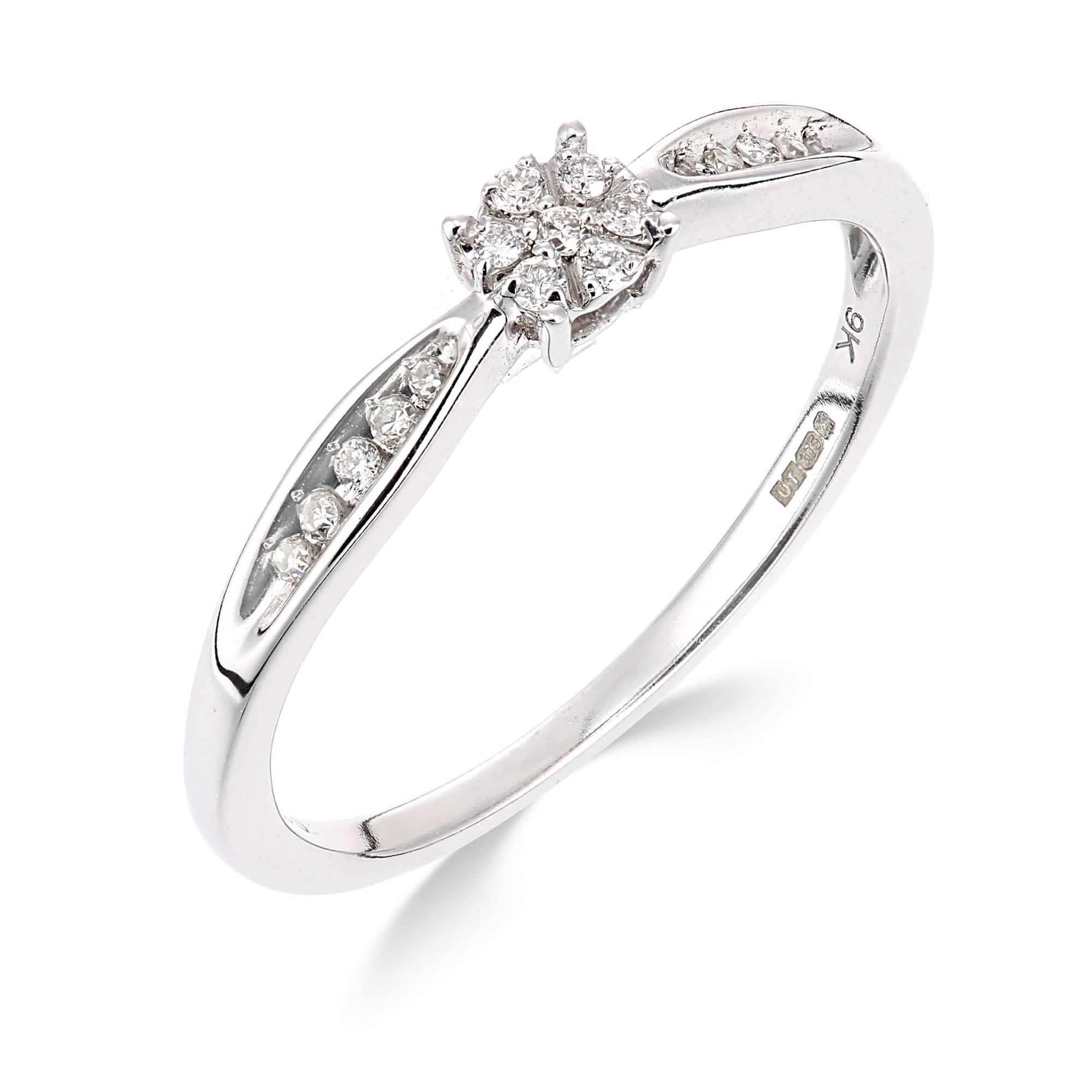 White Gold, Diamond cluster ring, Stunning sparkle, Timeless beauty, 2000x2000 HD Phone