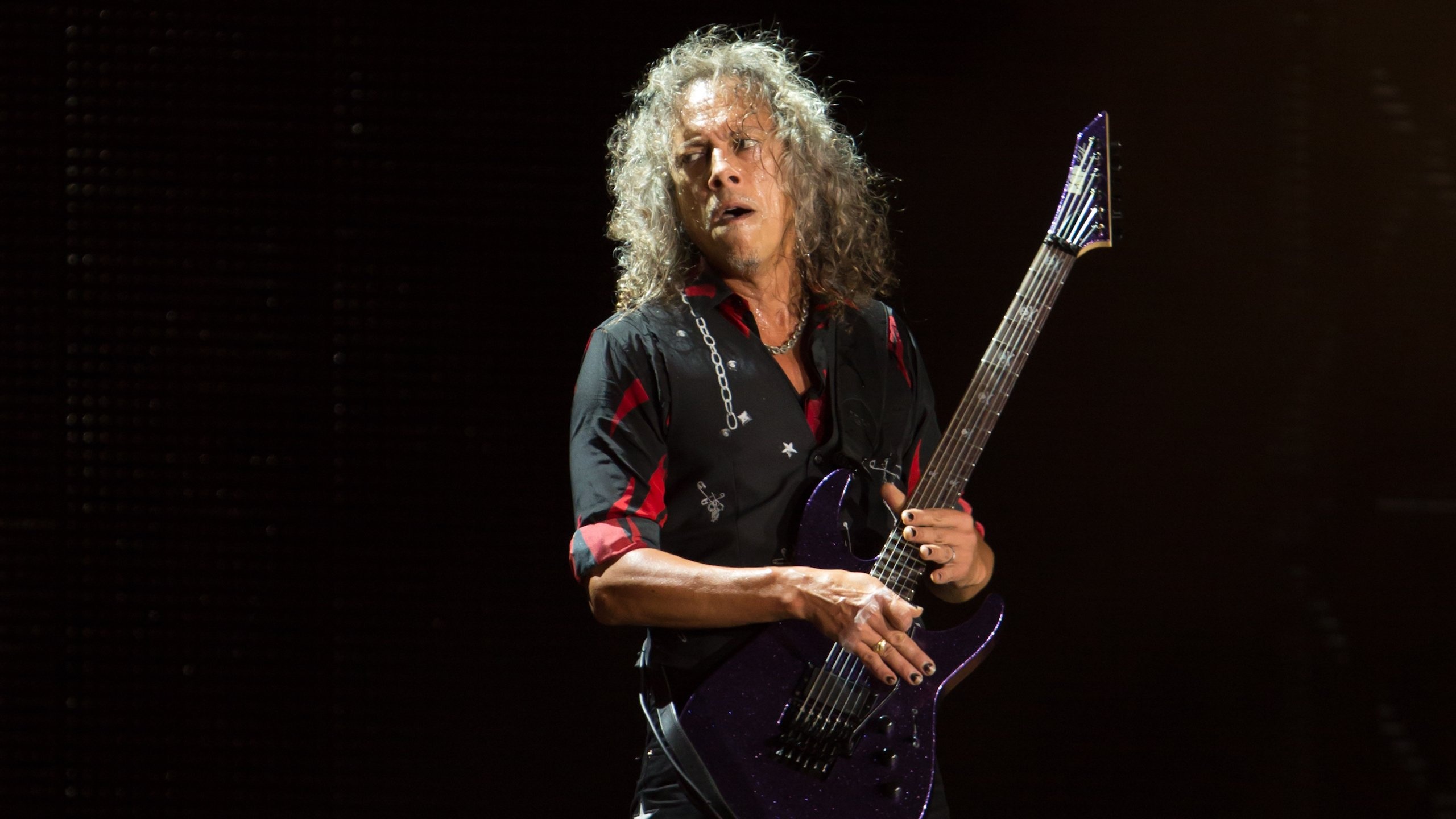 Kirk Hammett, Musician, Guitarist, Feed music, 2560x1440 HD Desktop