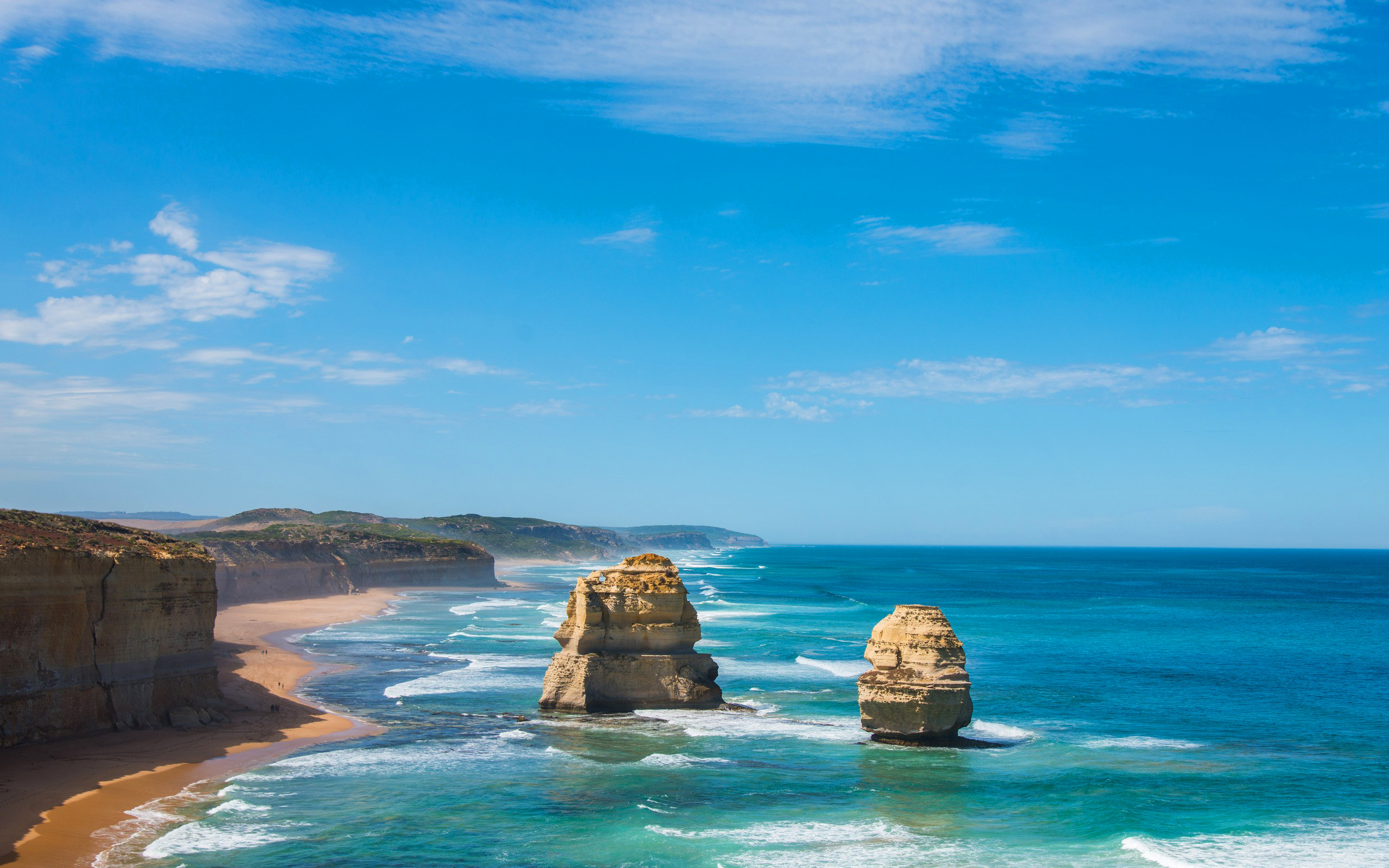 Beach, Ocean, Cliff, Australia, 2560x1600 HD Desktop