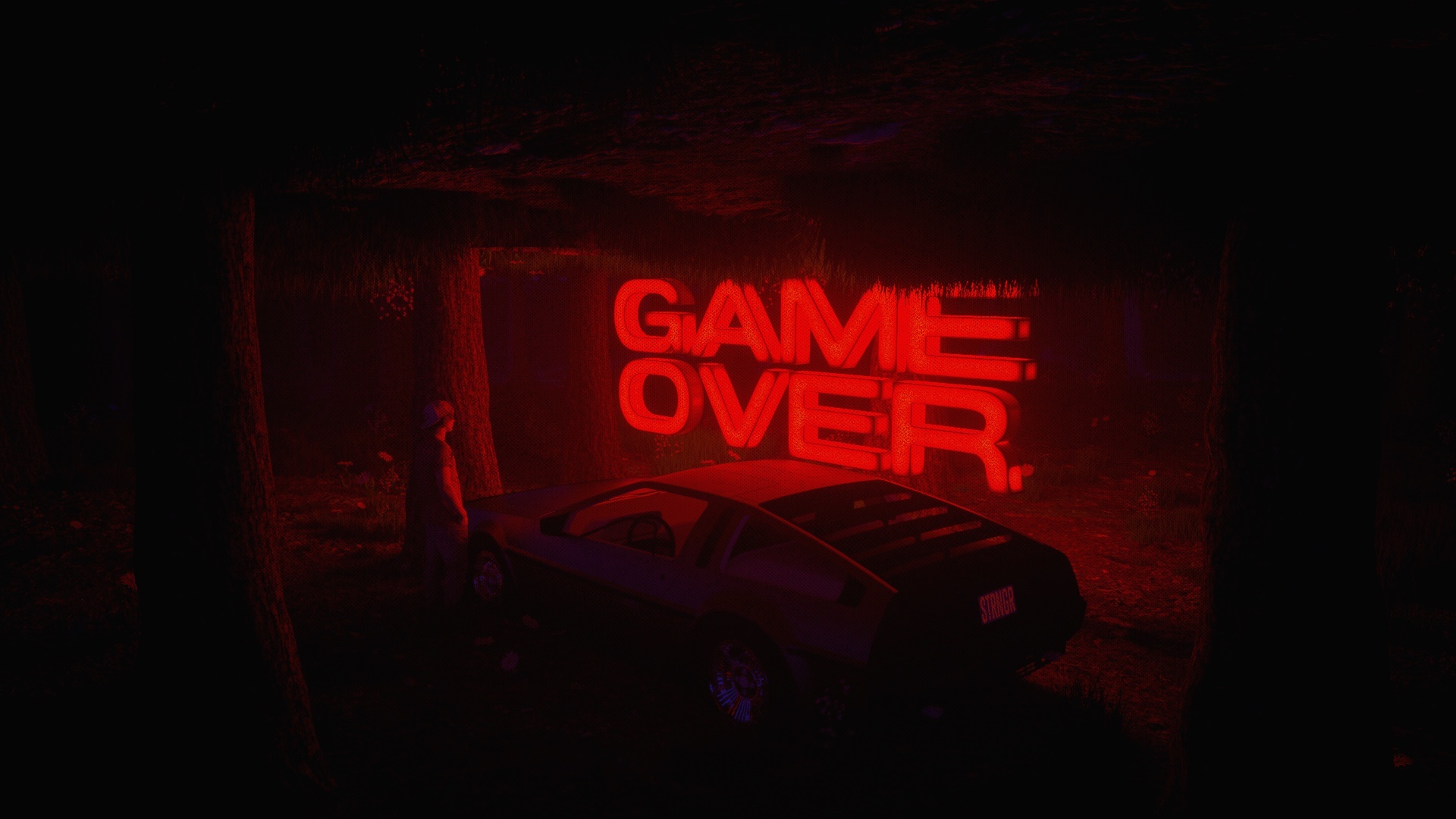 Game Over, High quality, Stunning visuals, Detailed, 1920x1080 Full HD Desktop